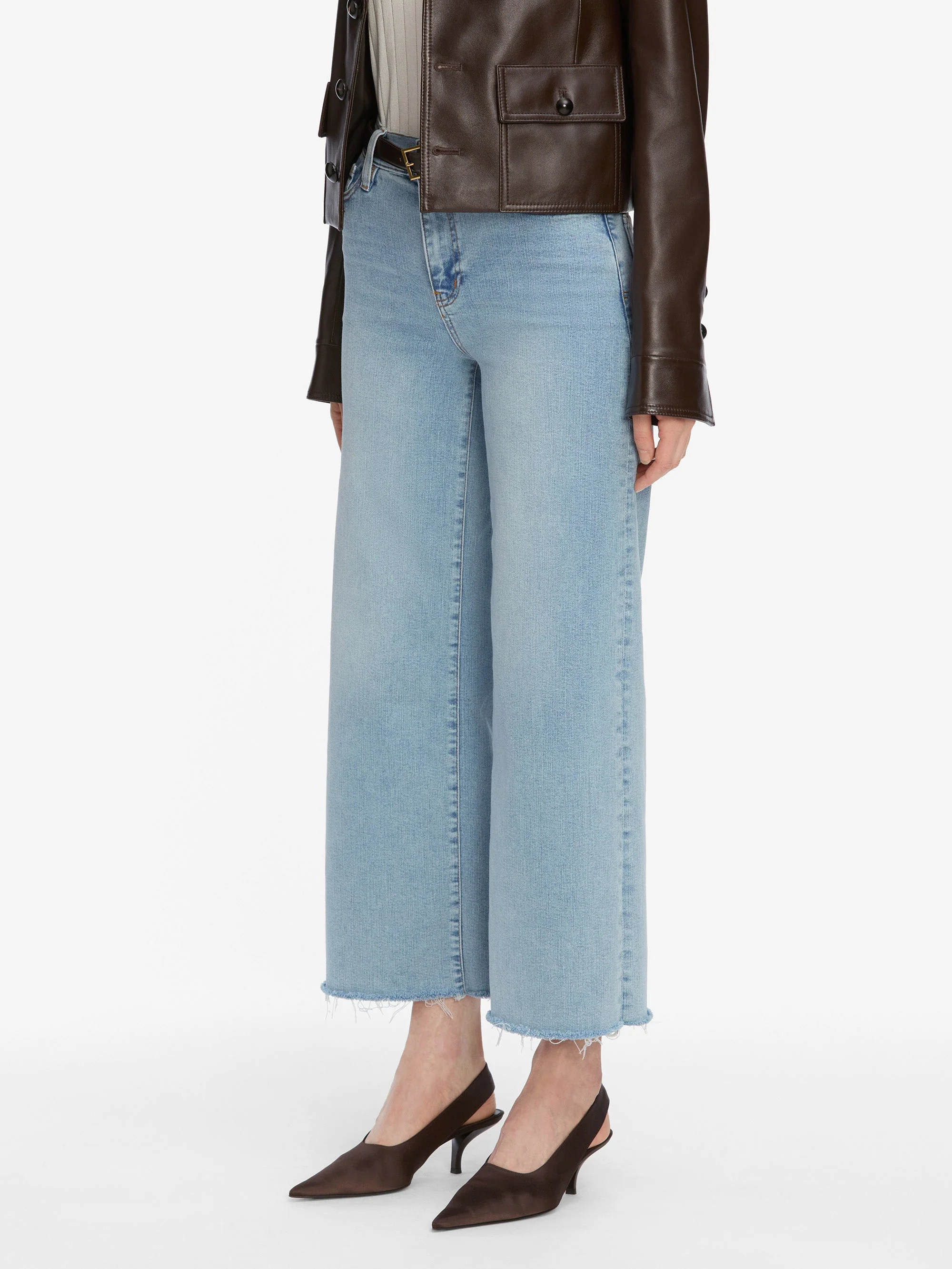 FRAME - Le Slim Palazzo Crop - Image 4
