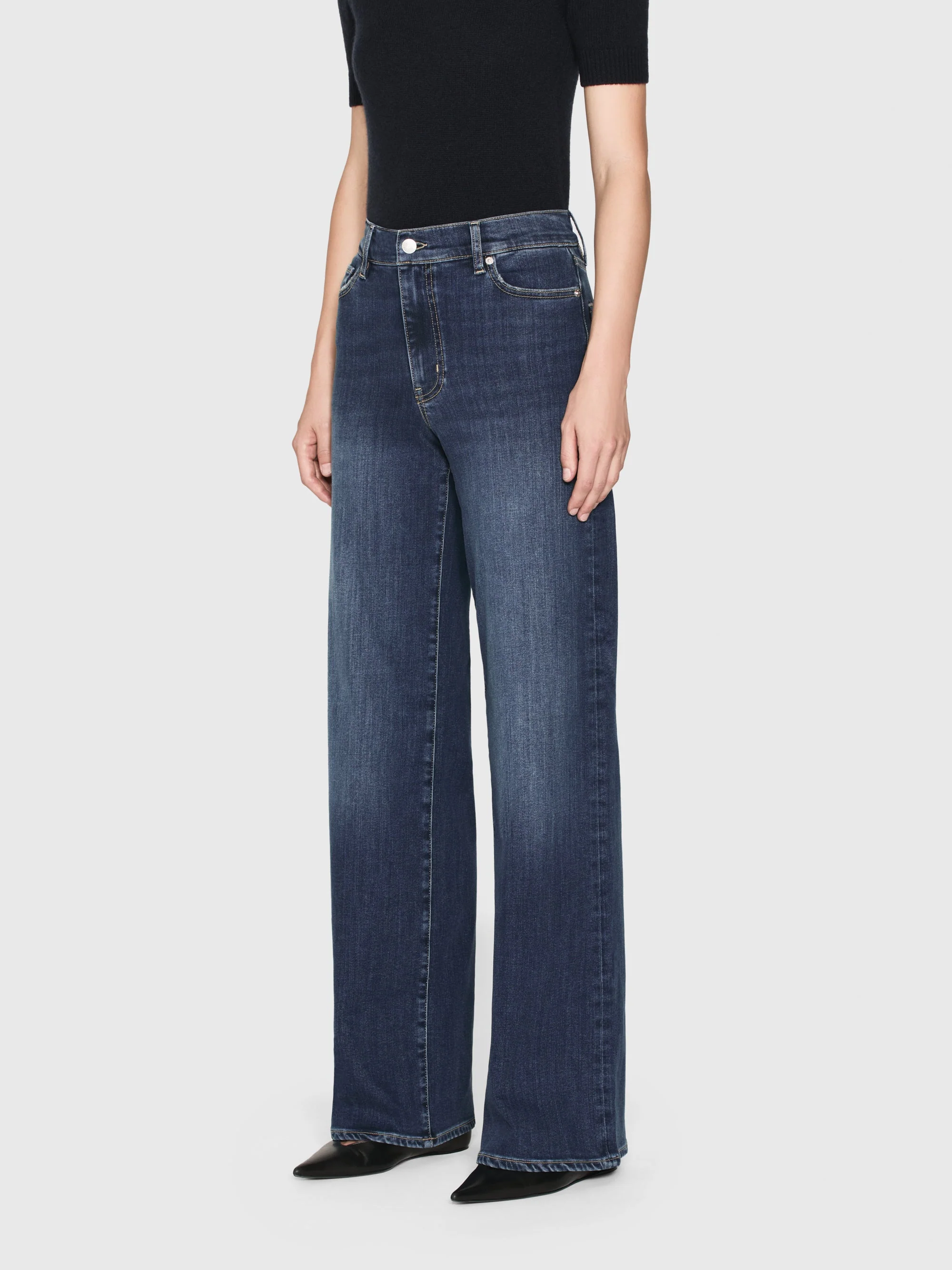 FRAME - Le Slim Palazzo Long - Image 5
