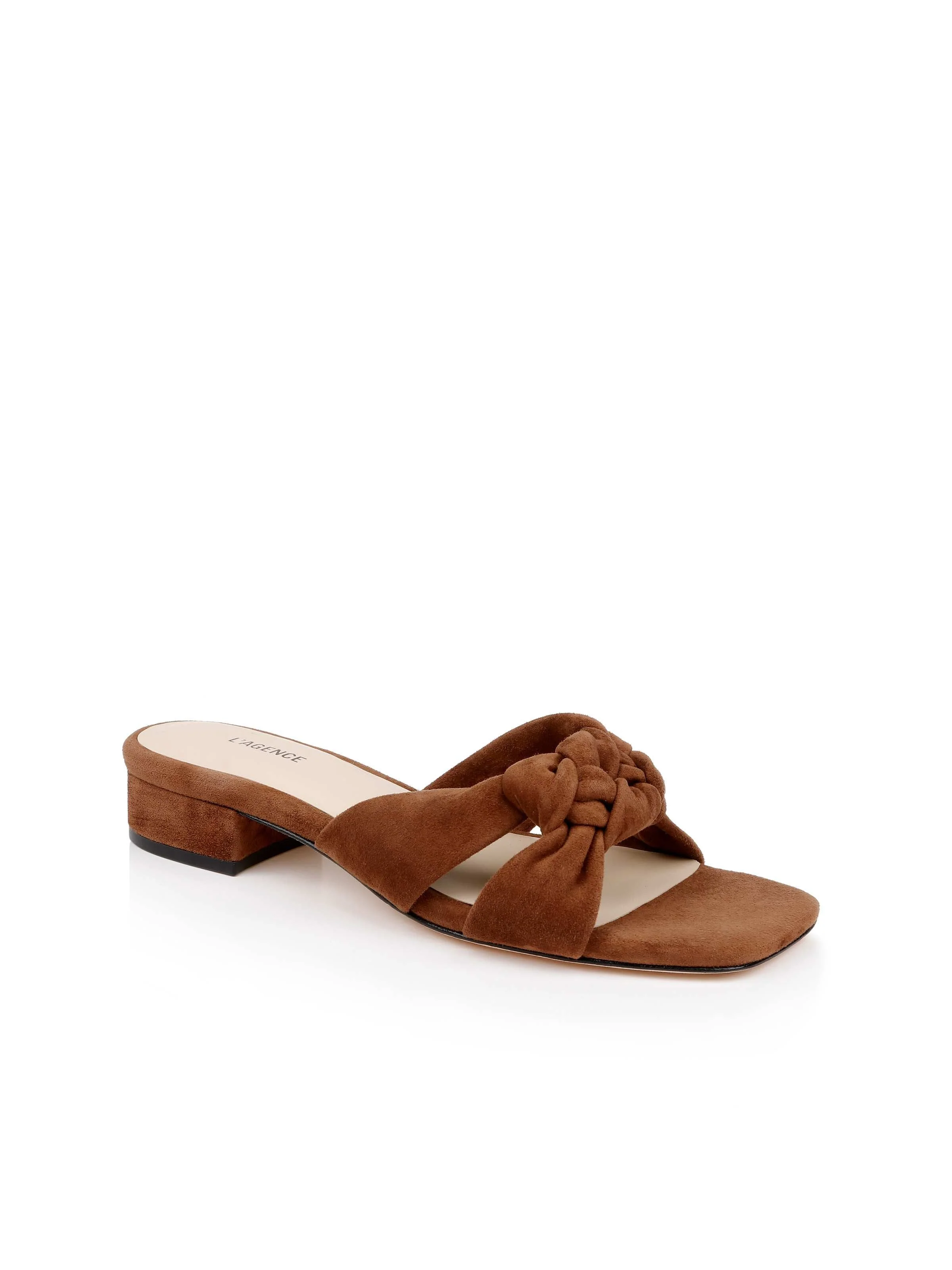 L'AGENCE - Lea Suede Knot Sandal - Image 2