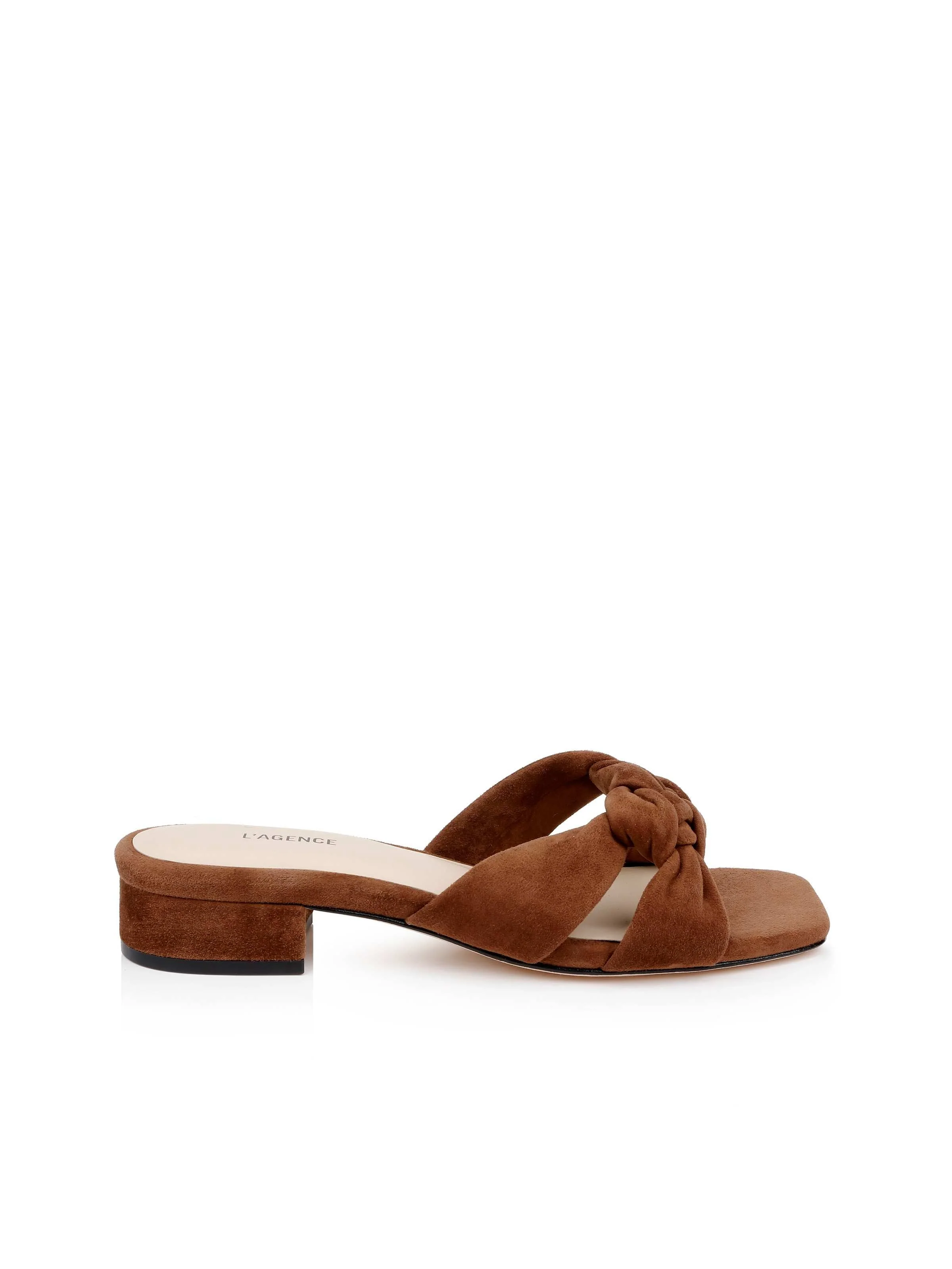 L'AGENCE - Lea Suede Knot Sandal - Image 4