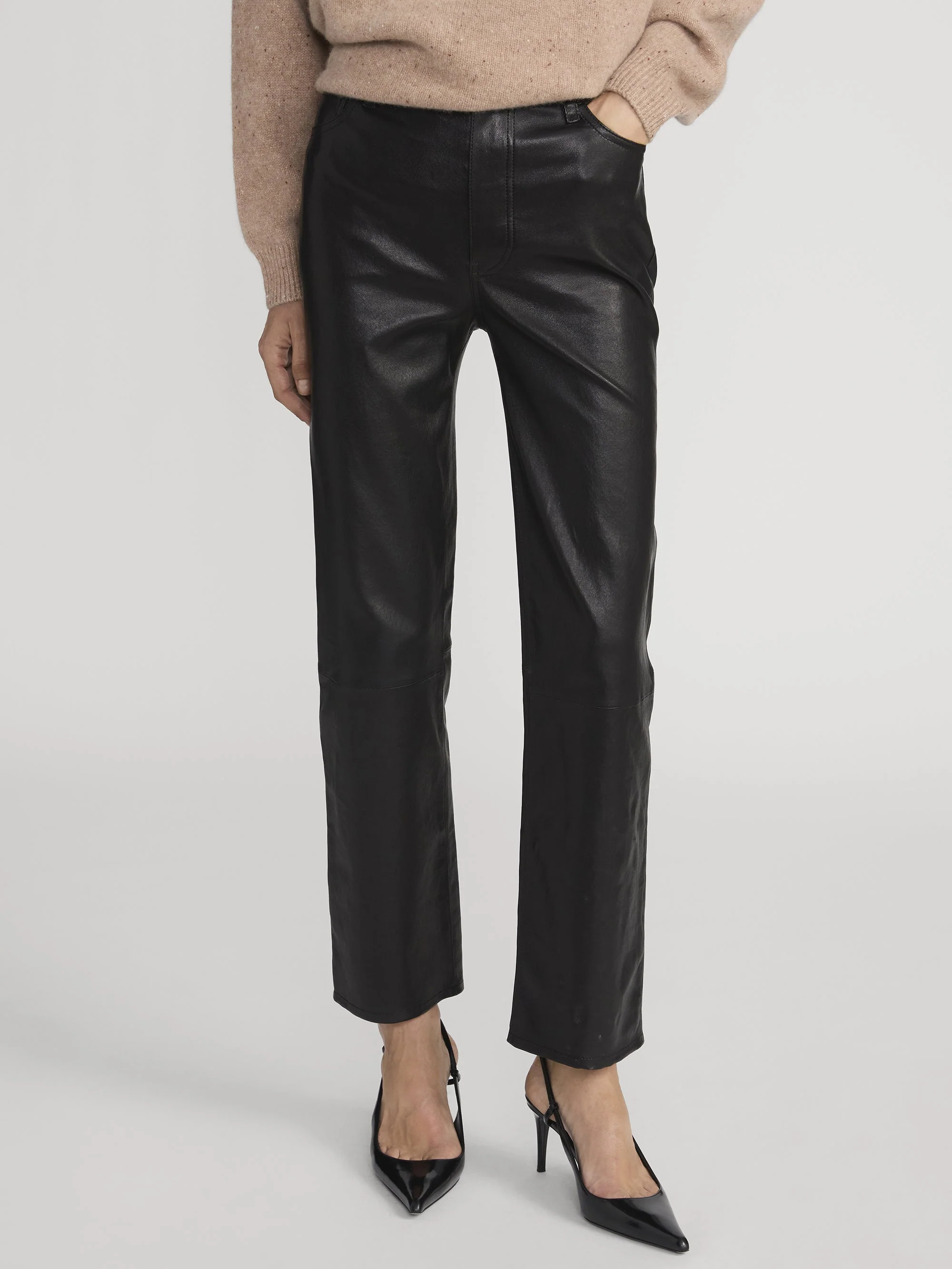FRAME - Leather Le Sleek Straight - Image 3