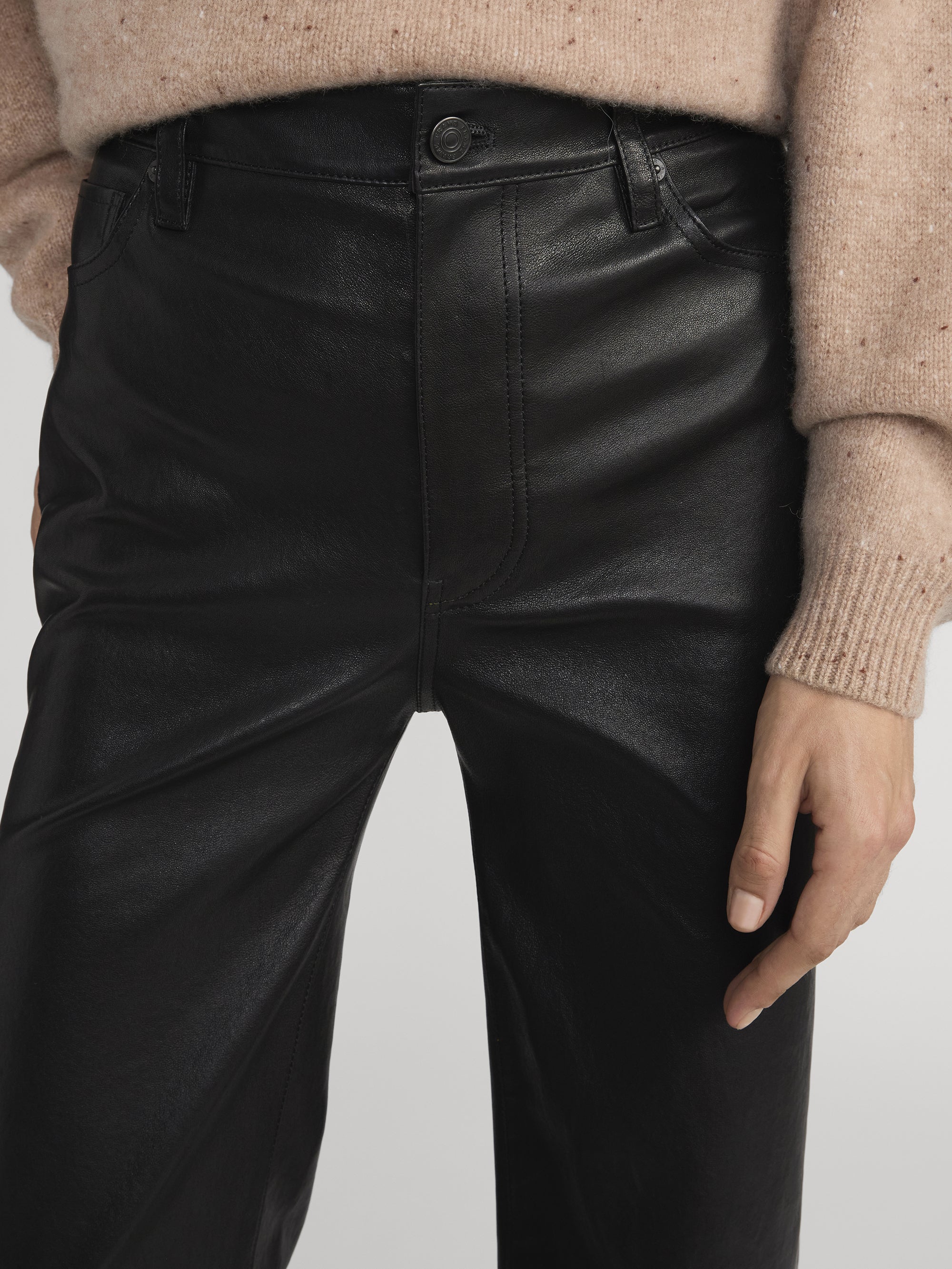 FRAME - Leather Le Sleek Straight - Image 4