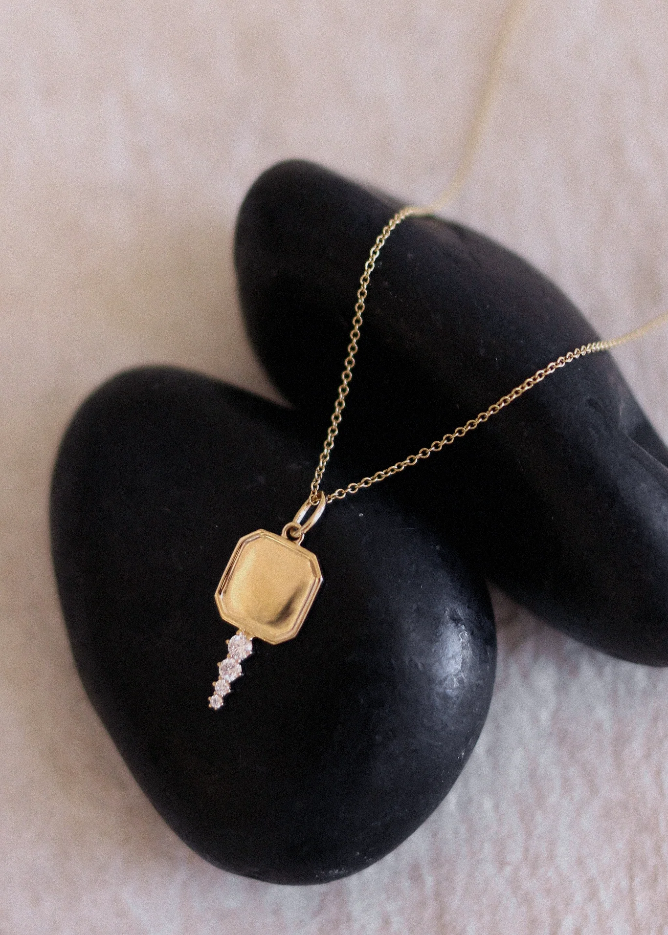 Kinn - Legacy Key Pendant Diamond Necklace - Image 2