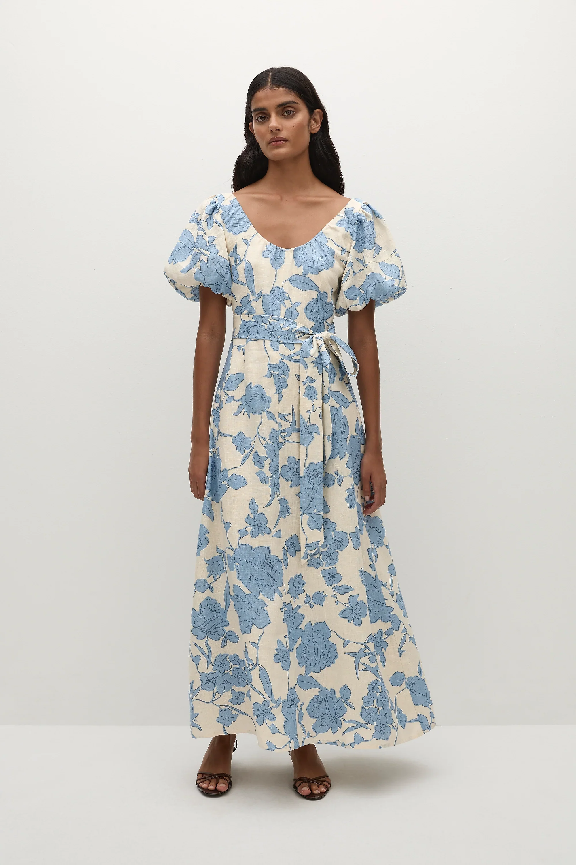 Faithfull - Leiria Midi Dress Oline Floral