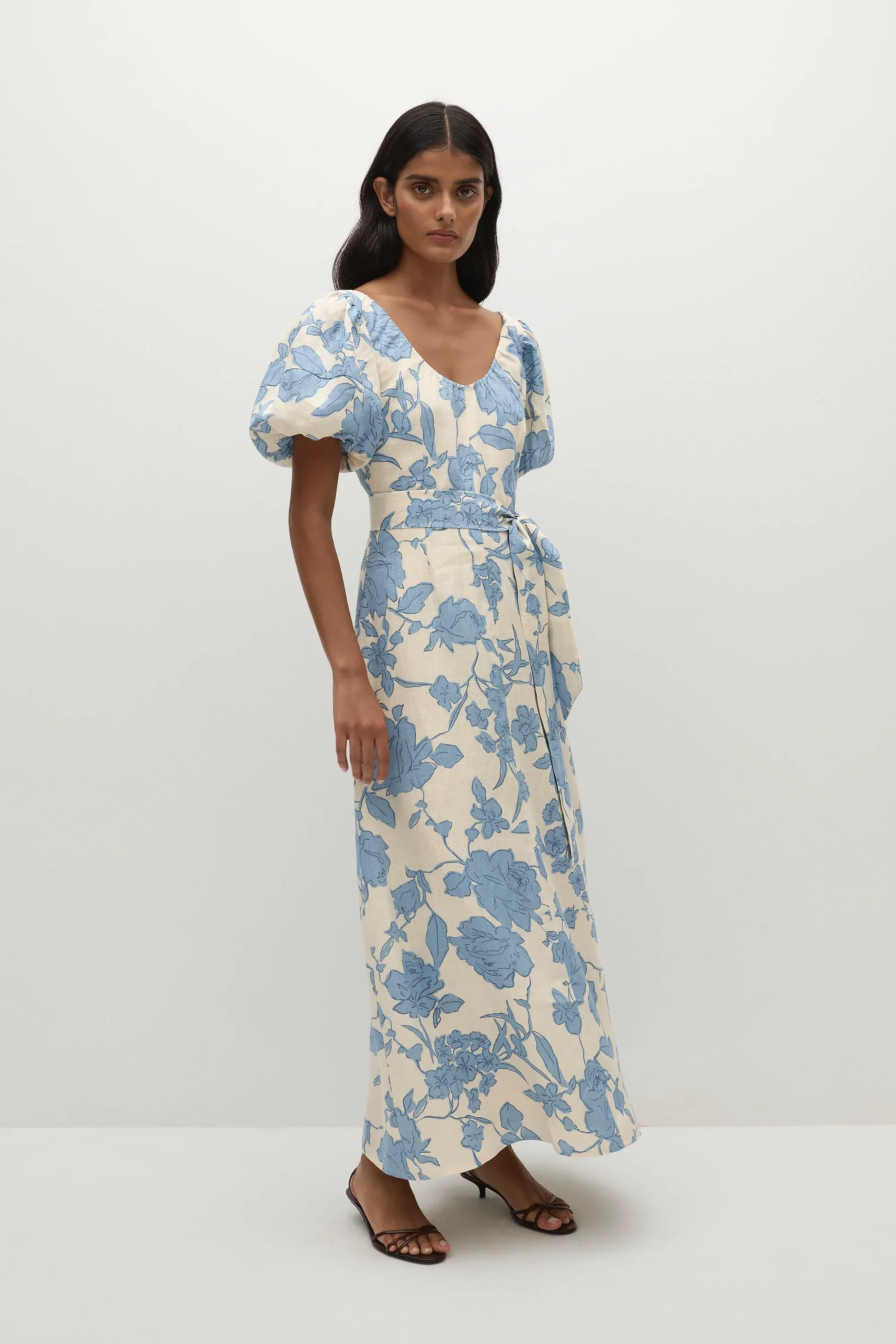 Faithfull - Leiria Midi Dress Oline Floral - Image 4