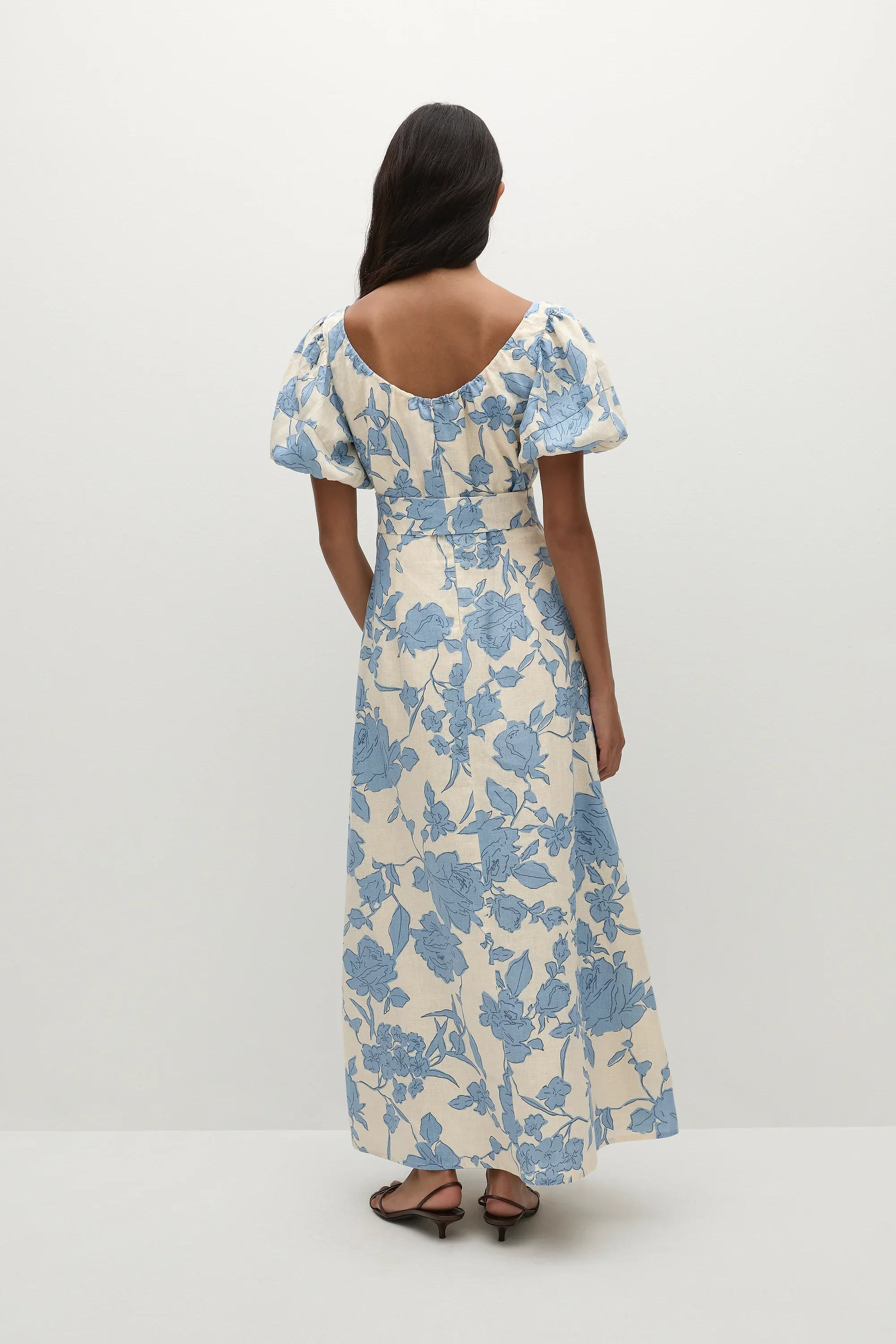 Faithfull - Leiria Midi Dress Oline Floral - Image 5