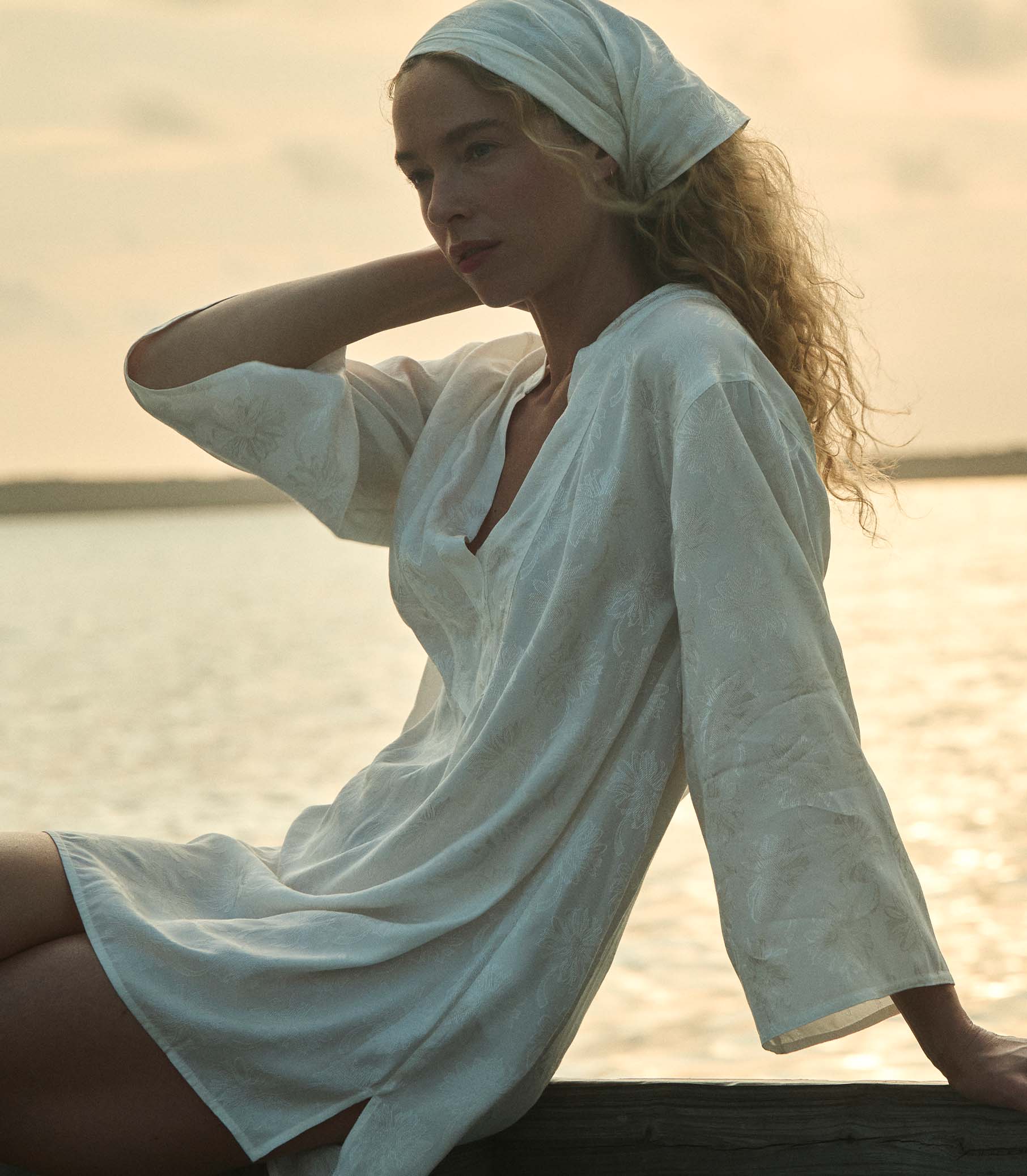 DÔEN - LEONA DRESS -- SALT MARGUERITE JOLIE