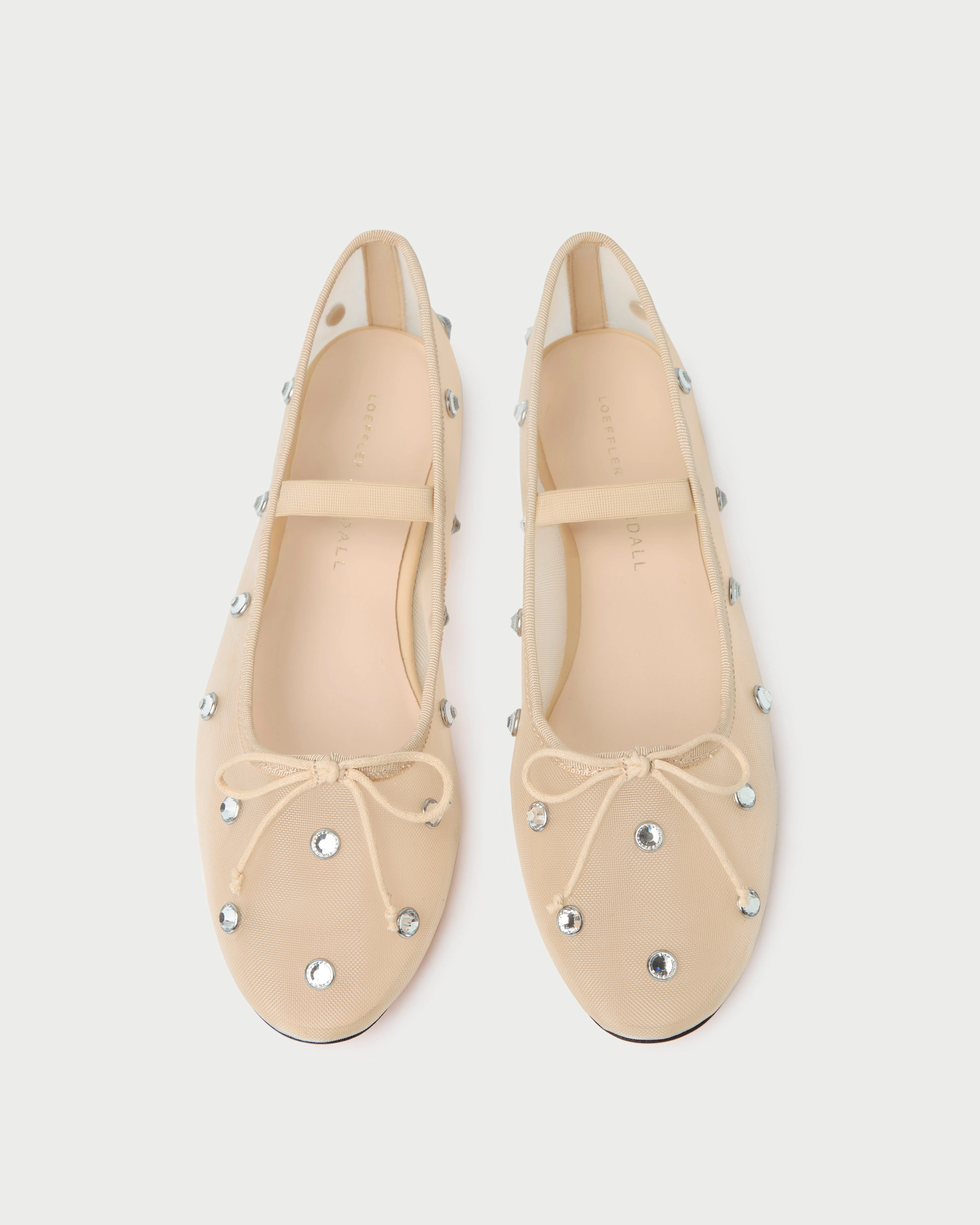 Loeffler Randall - Leonie Caramel/Crystal Ballet Flat