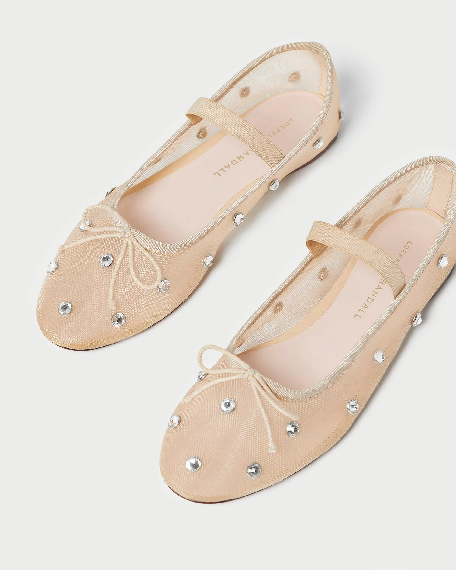 Loeffler Randall - Leonie Caramel/Crystal Ballet Flat - Image 4