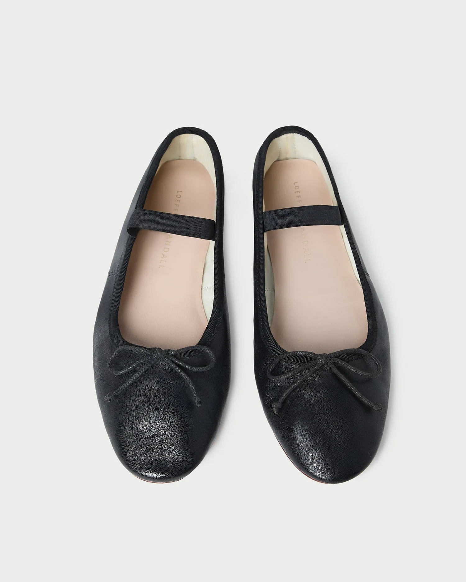 Loeffler Randall - Leonie Black Leather Ballet Flat