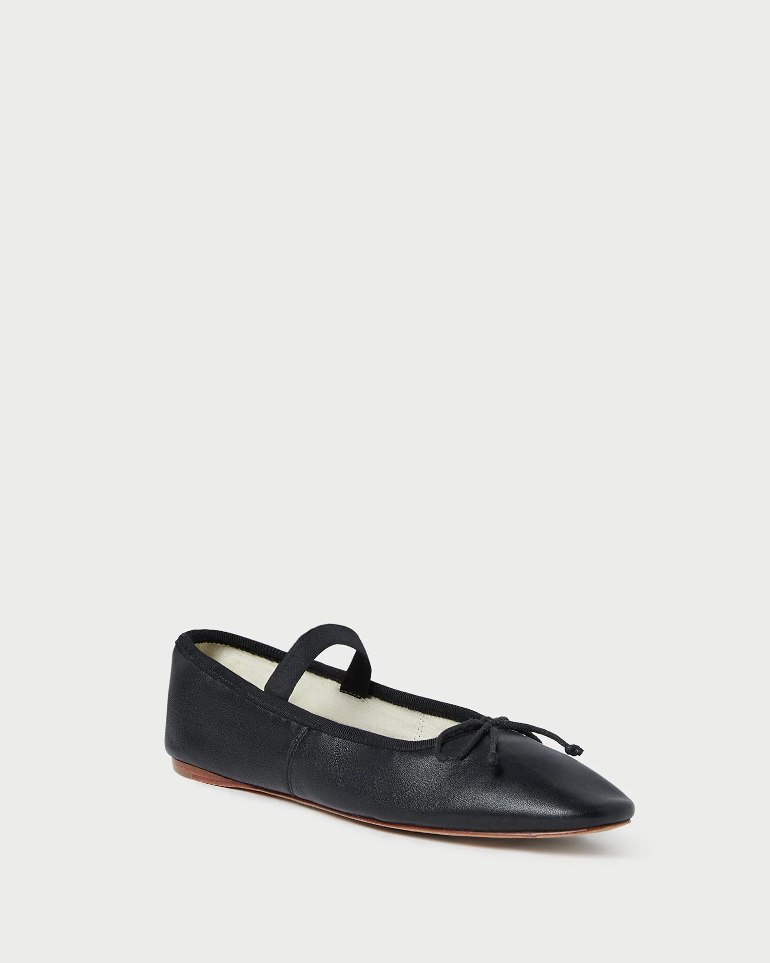 Loeffler Randall - Leonie Black Leather Ballet Flat - Image 3