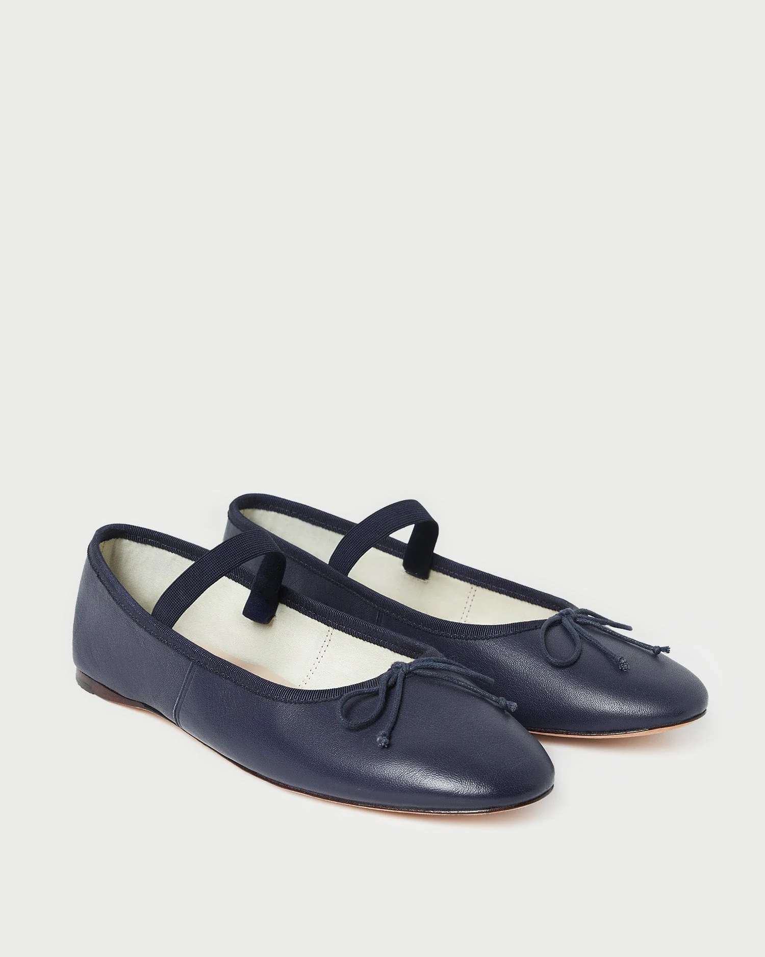 Loeffler Randall - Leonie Navy Leather Ballet Flat - Image 5