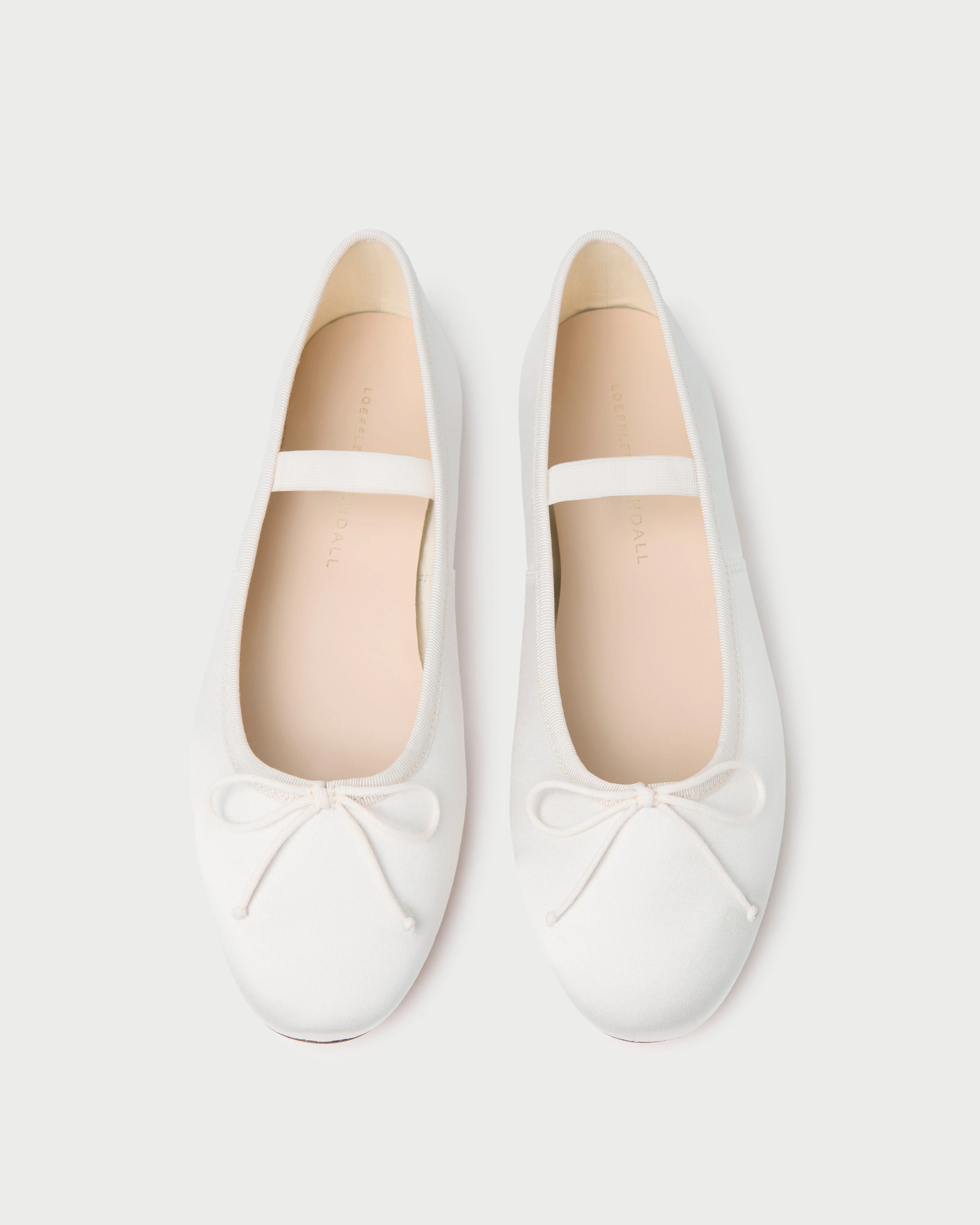 Loeffler Randall - Leonie Cream Satin Ballet Flat