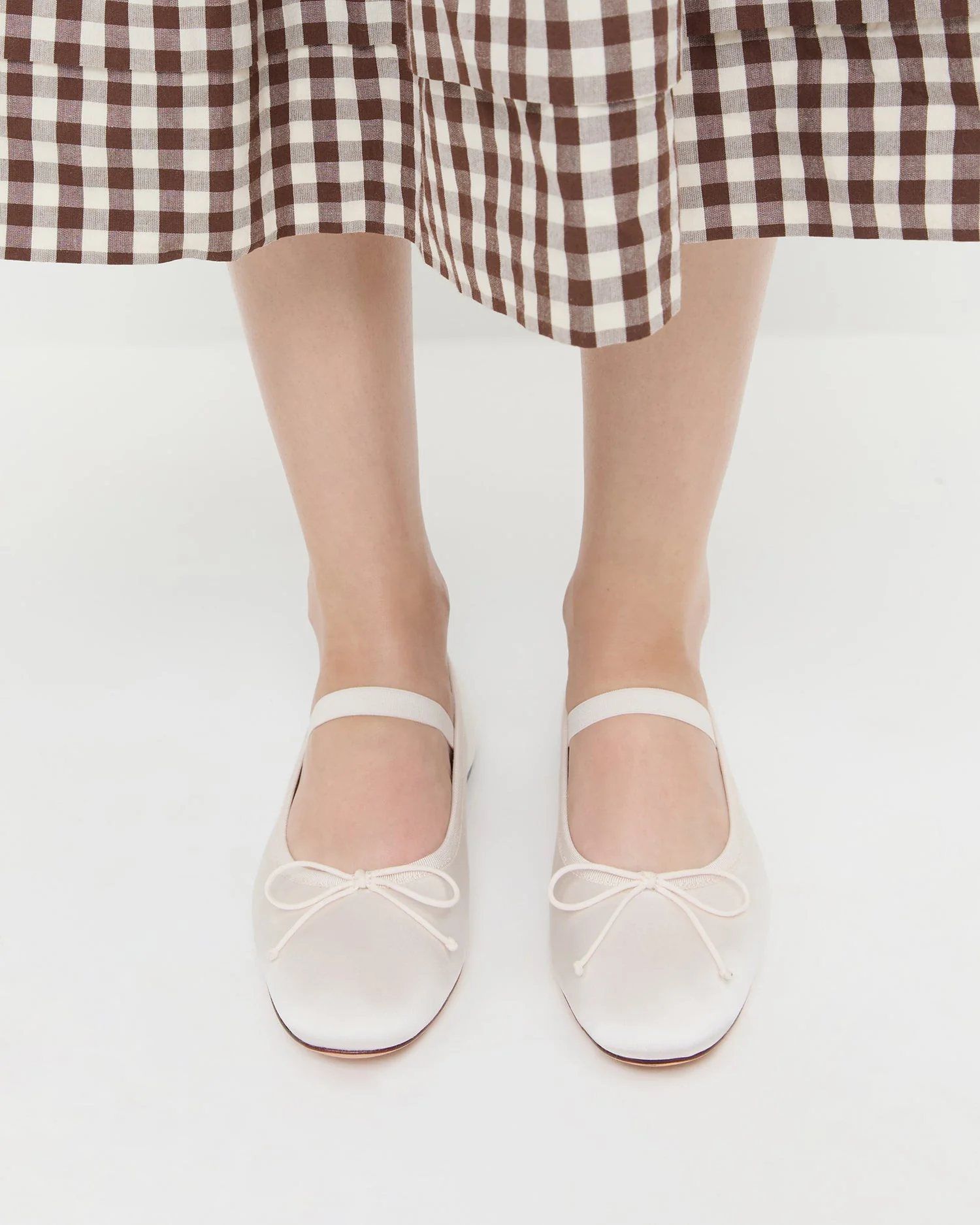 Loeffler Randall - Leonie Cream Satin Ballet Flat - Image 2