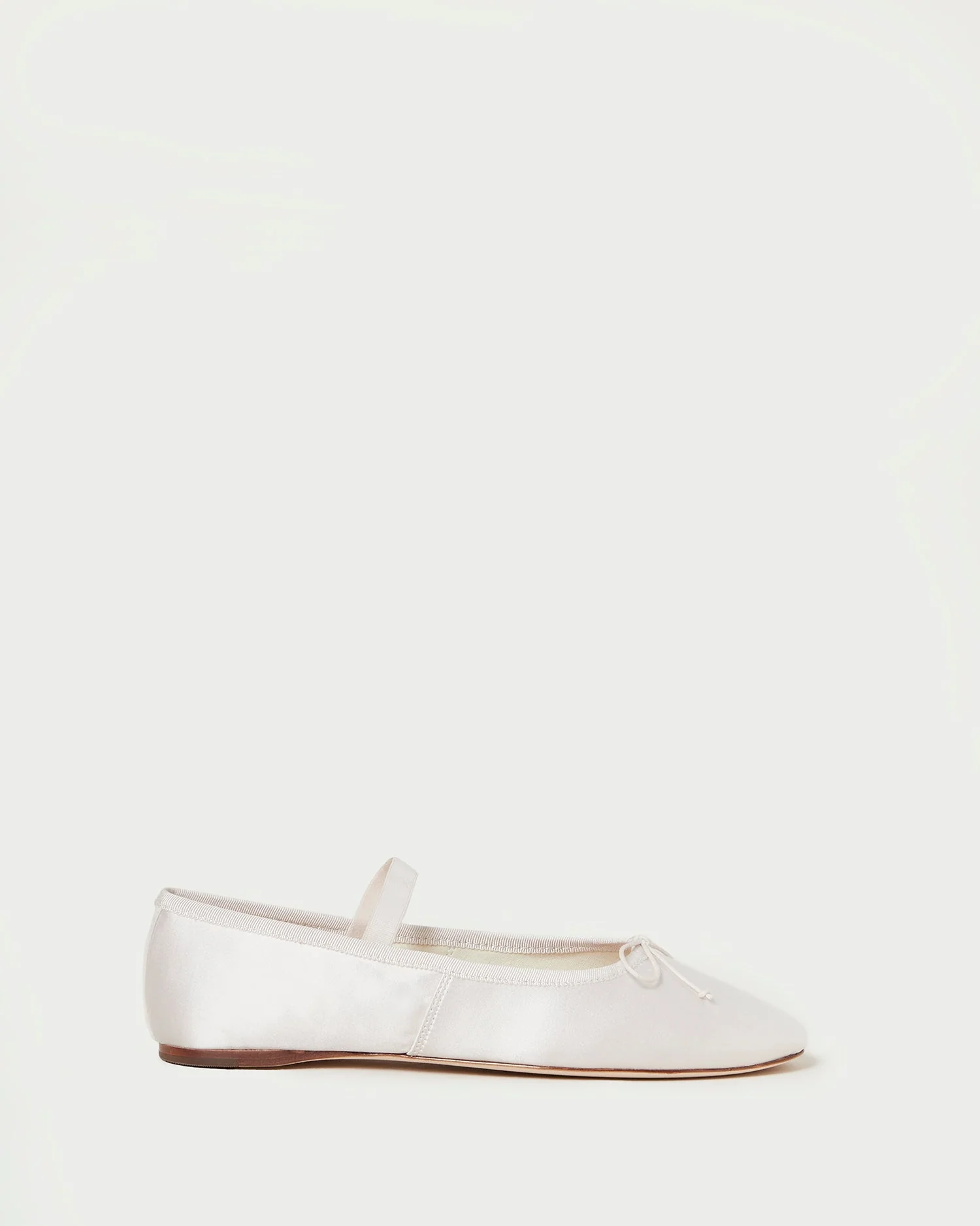 Loeffler Randall - Leonie Cream Satin Ballet Flat - Image 3
