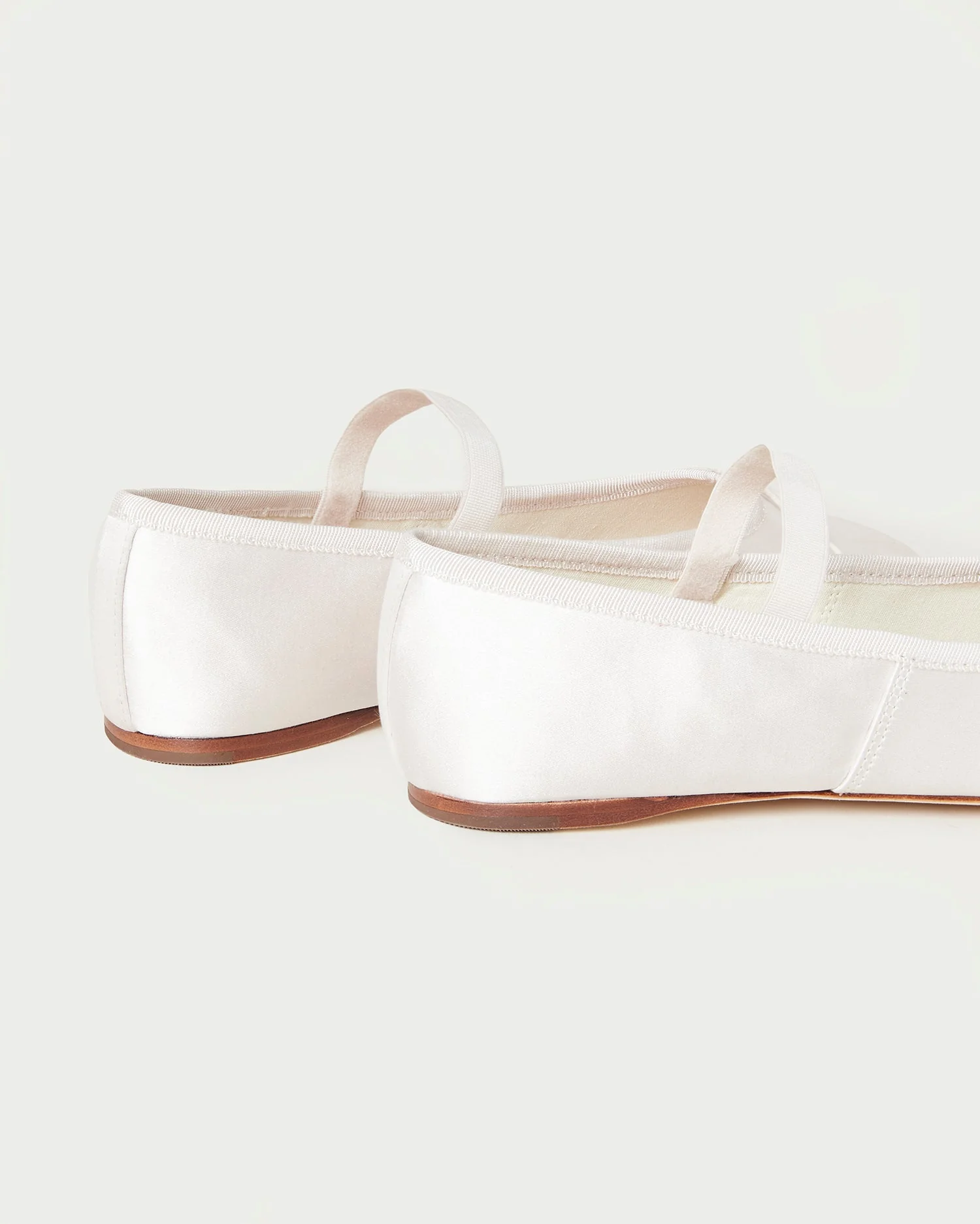 Loeffler Randall - Leonie Cream Satin Ballet Flat - Image 5