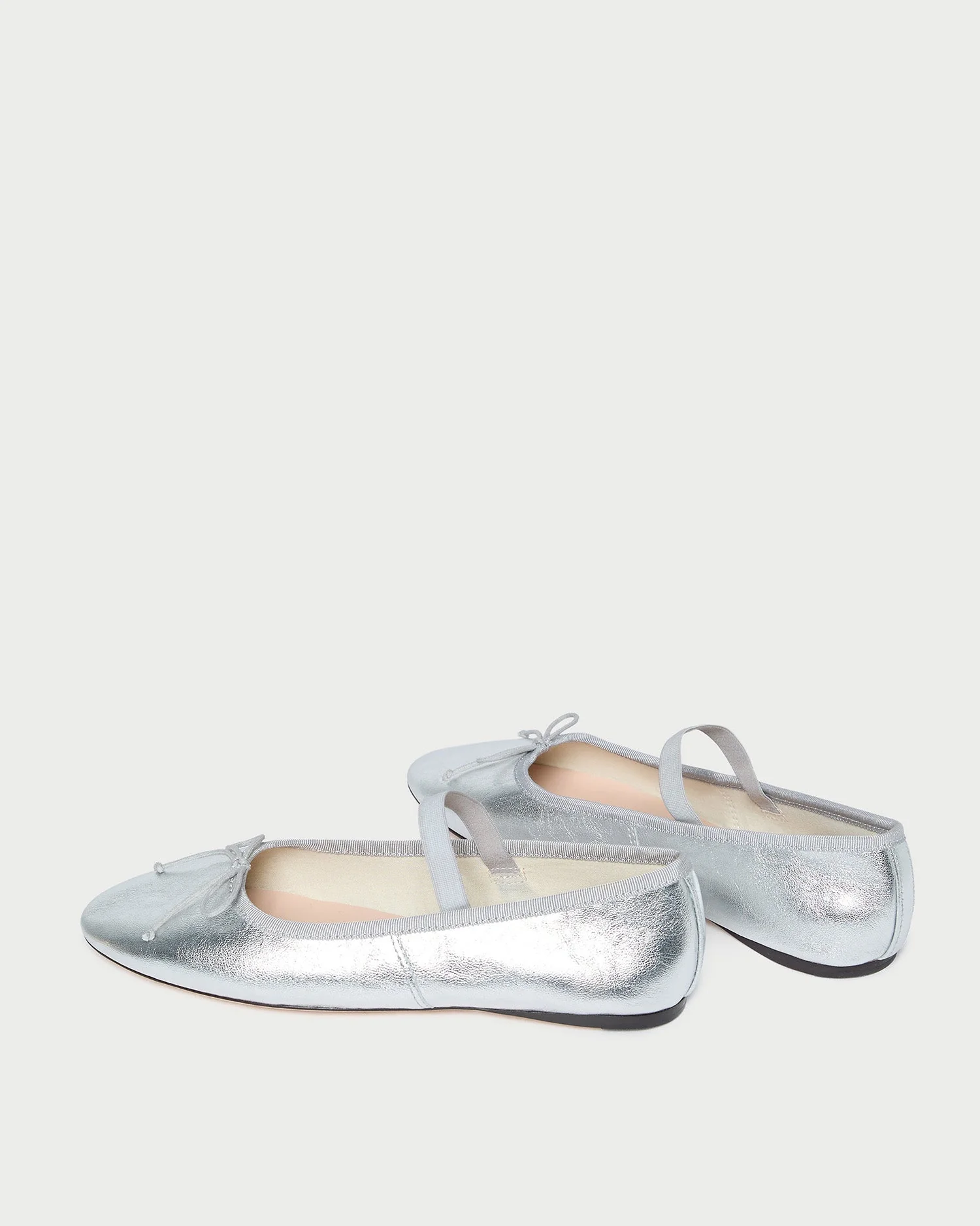 Loeffler Randall - Leonie Silver Leather Ballet Flat - Image 5