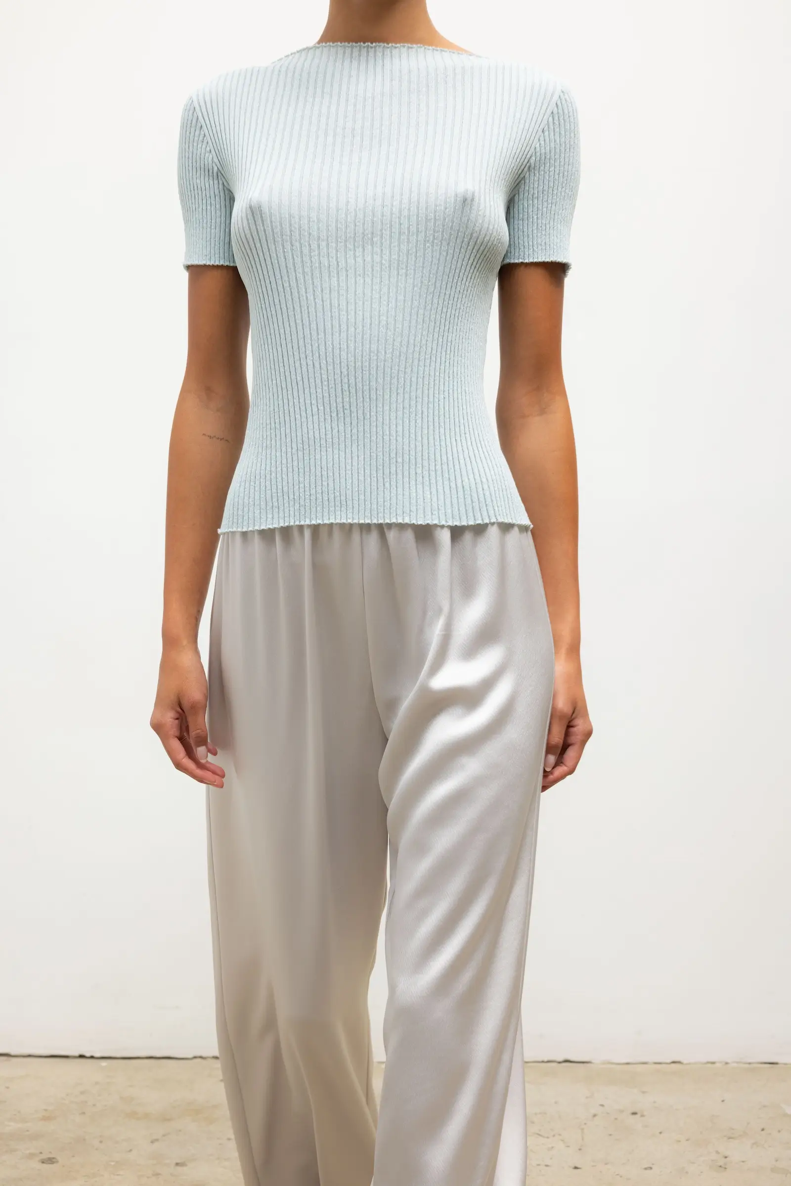 Leset - Blake Rib Short Sleeve Tee - Image 5