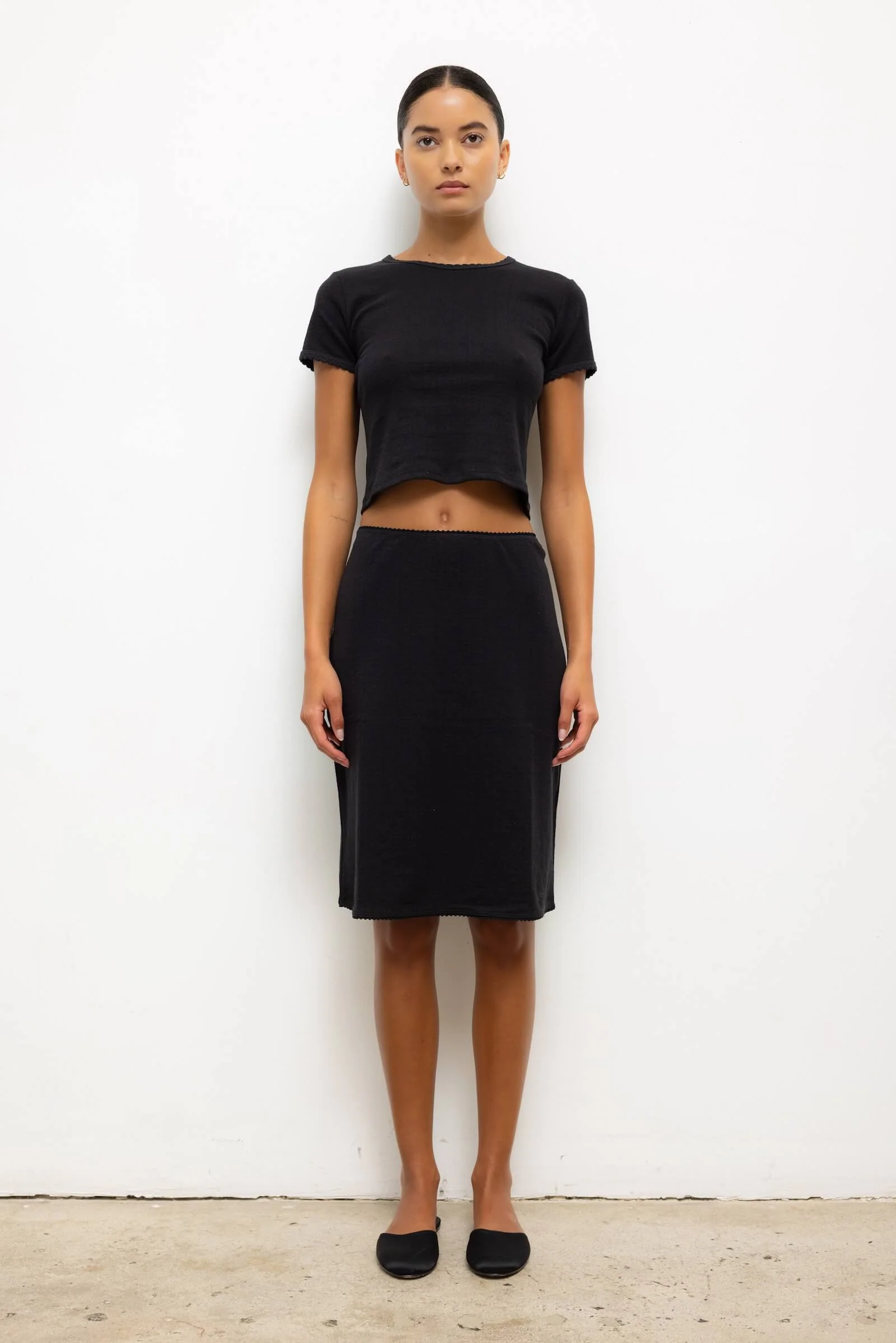 Leset - Pointelle Baby Tee - Image 3