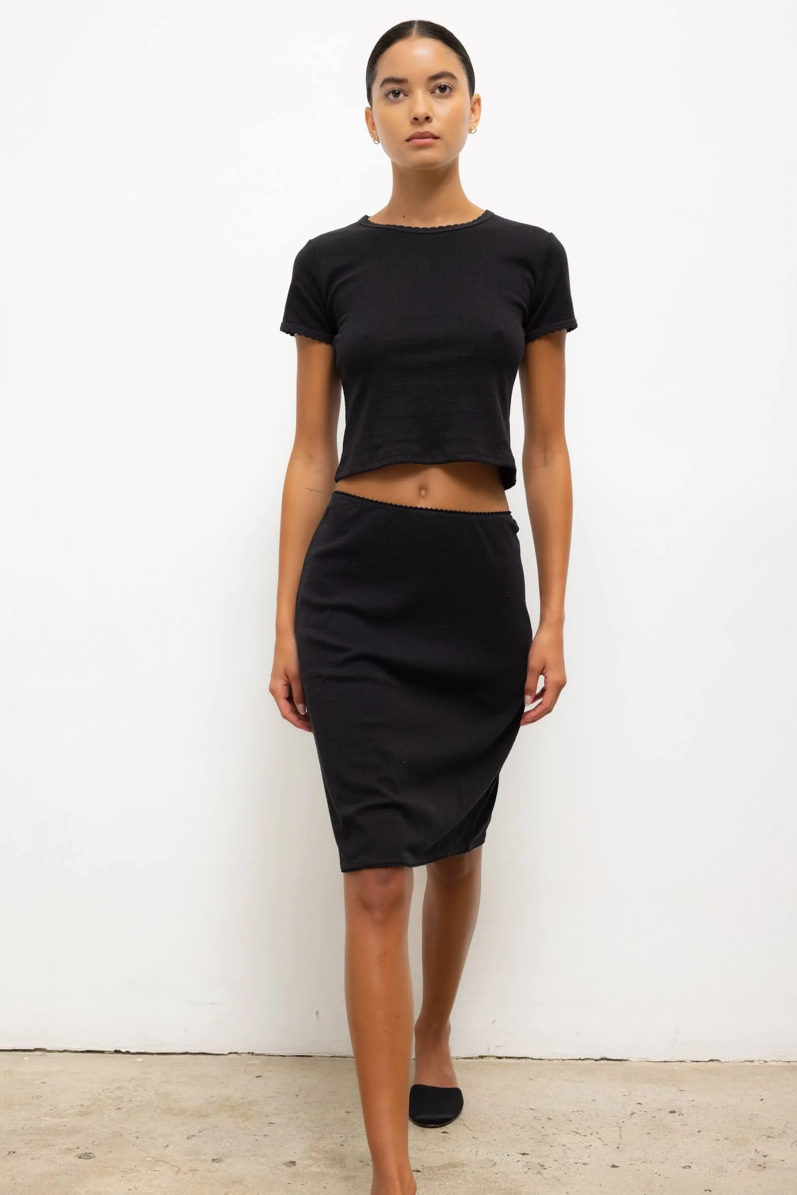 Leset - Pointelle Baby Tee - Image 4