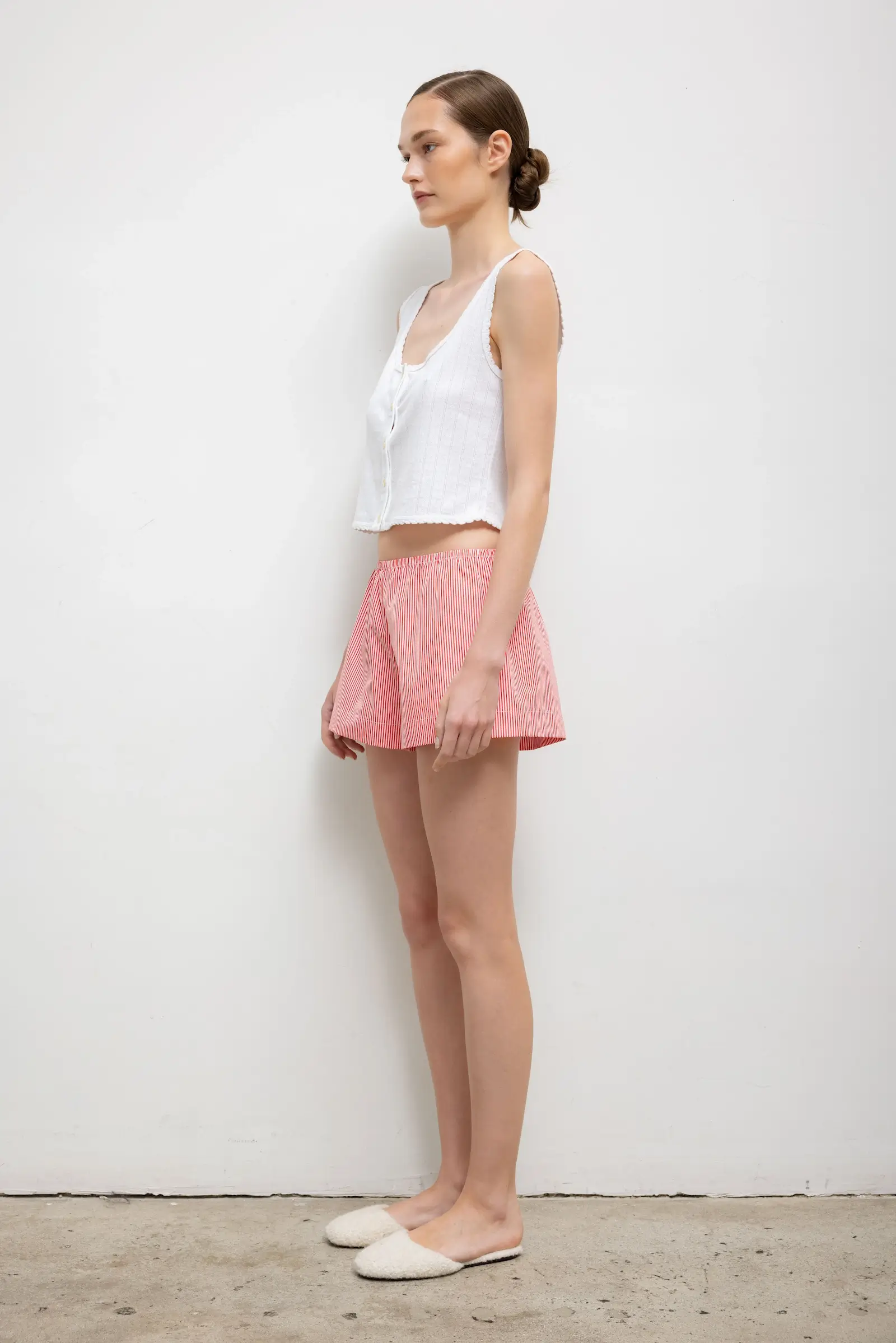 Leset - Pointelle Button Down Tank - Image 6