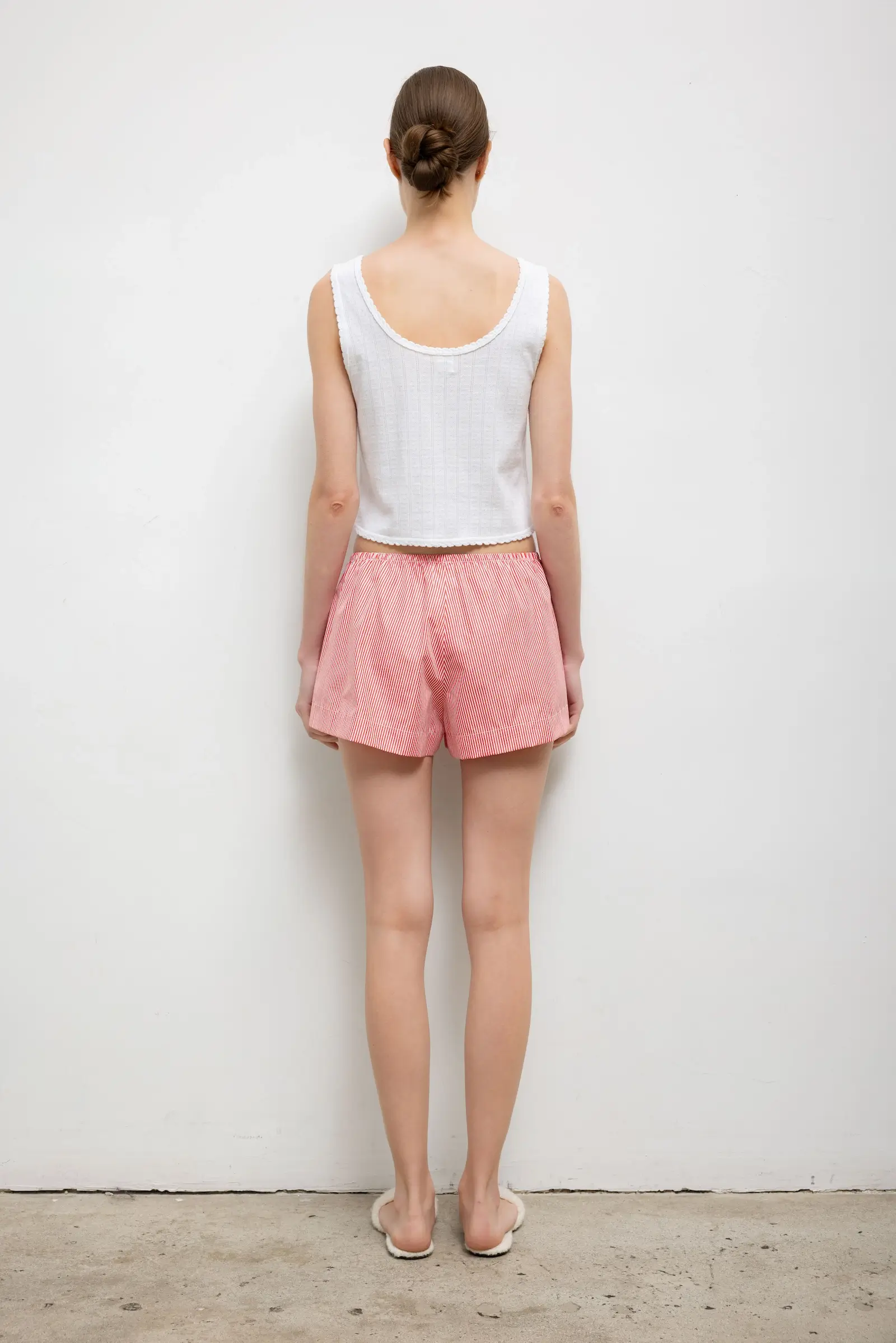Leset - Pointelle Button Down Tank - Image 7