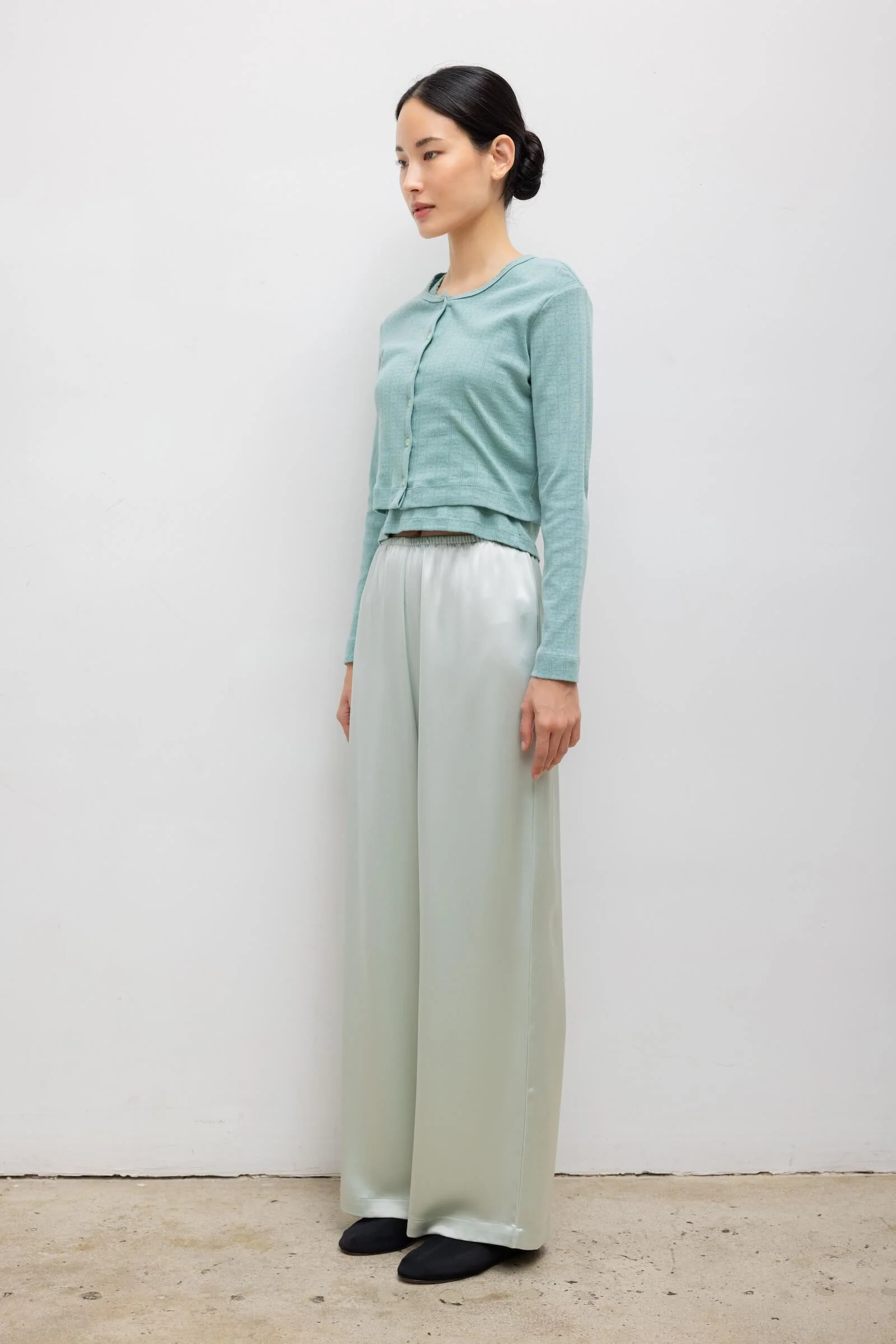 Leset - Pointelle Crop Cardigan - Image 6