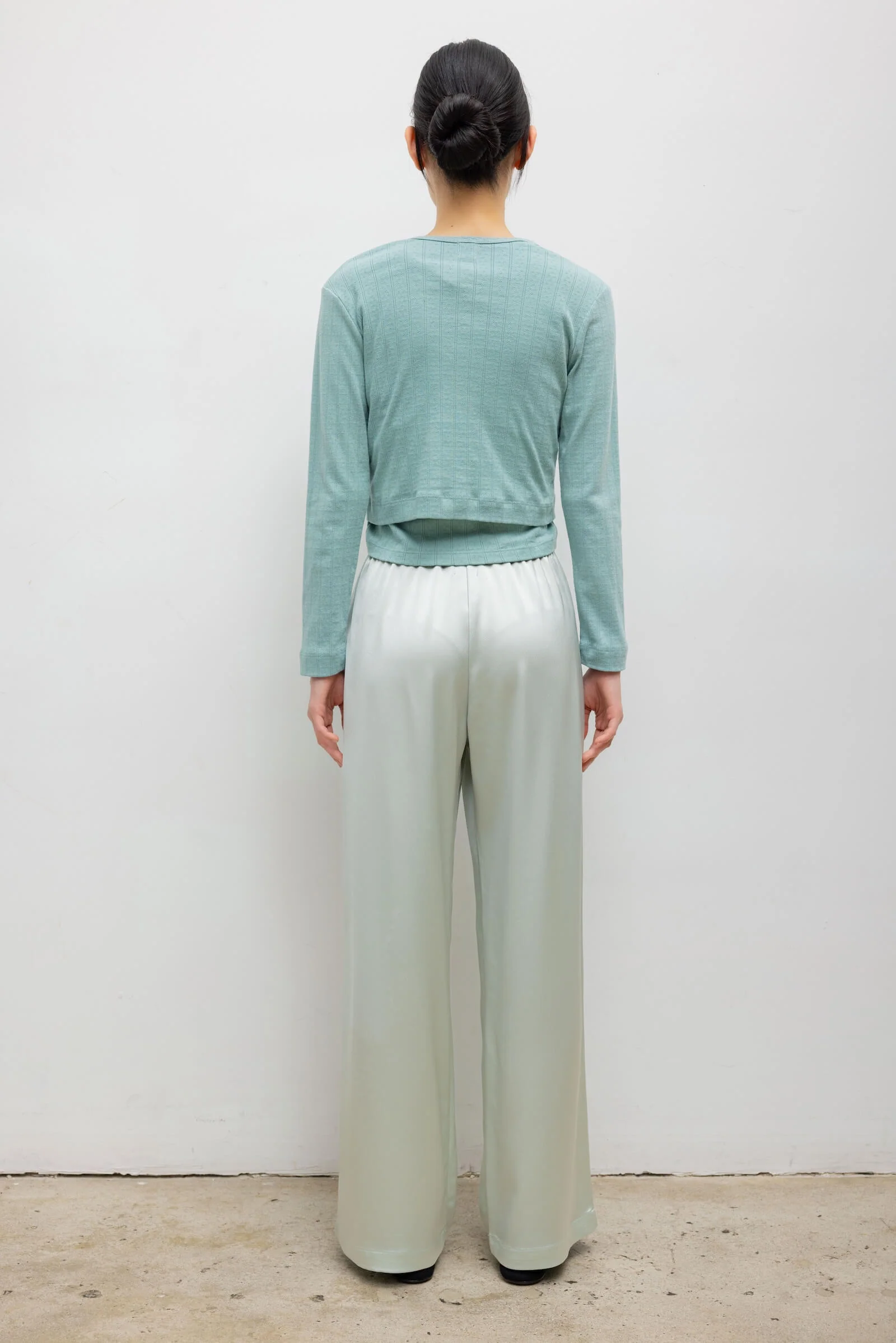 Leset - Pointelle Crop Cardigan - Image 7