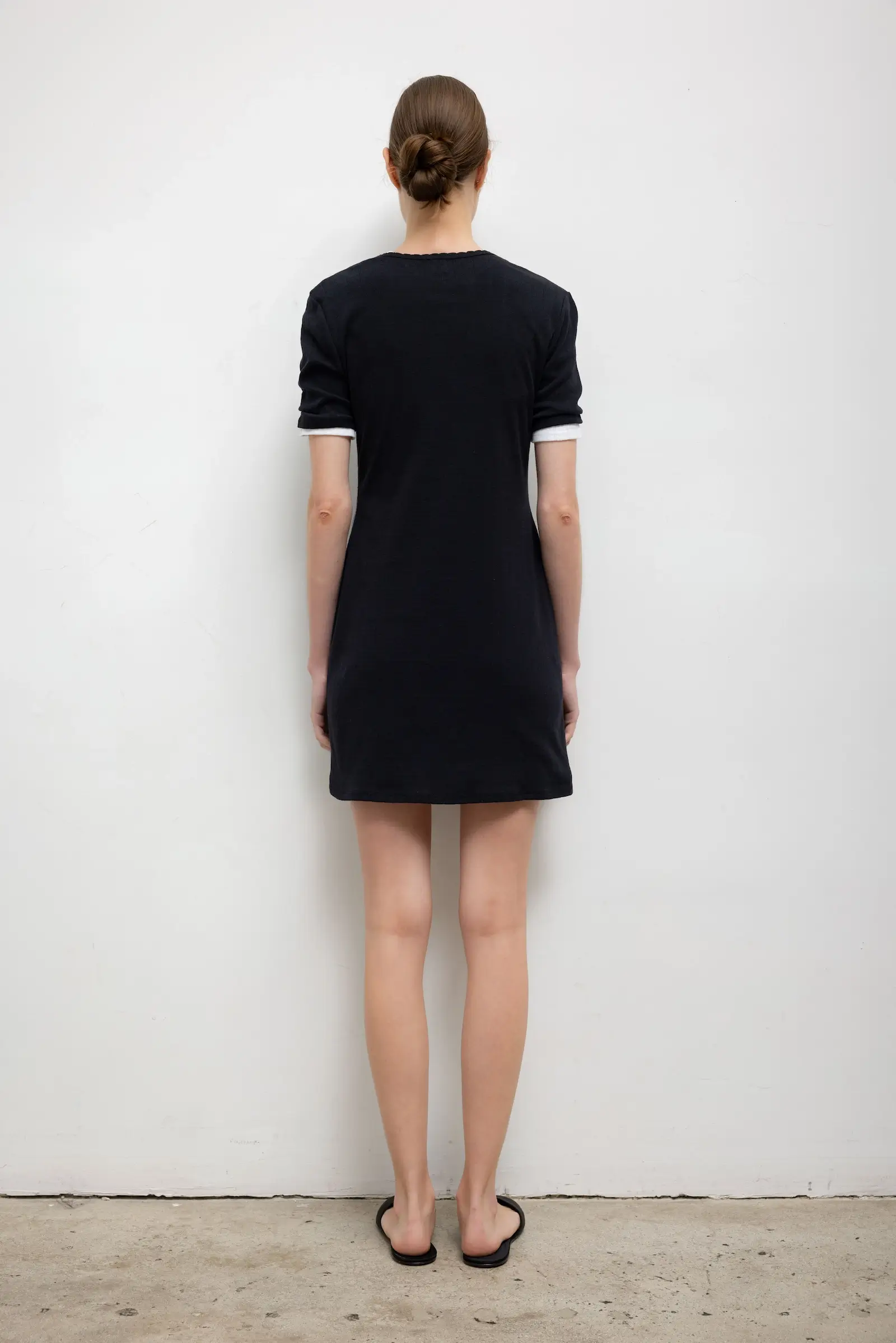 Leset - Pointelle Henley Mini Dress - Image 6