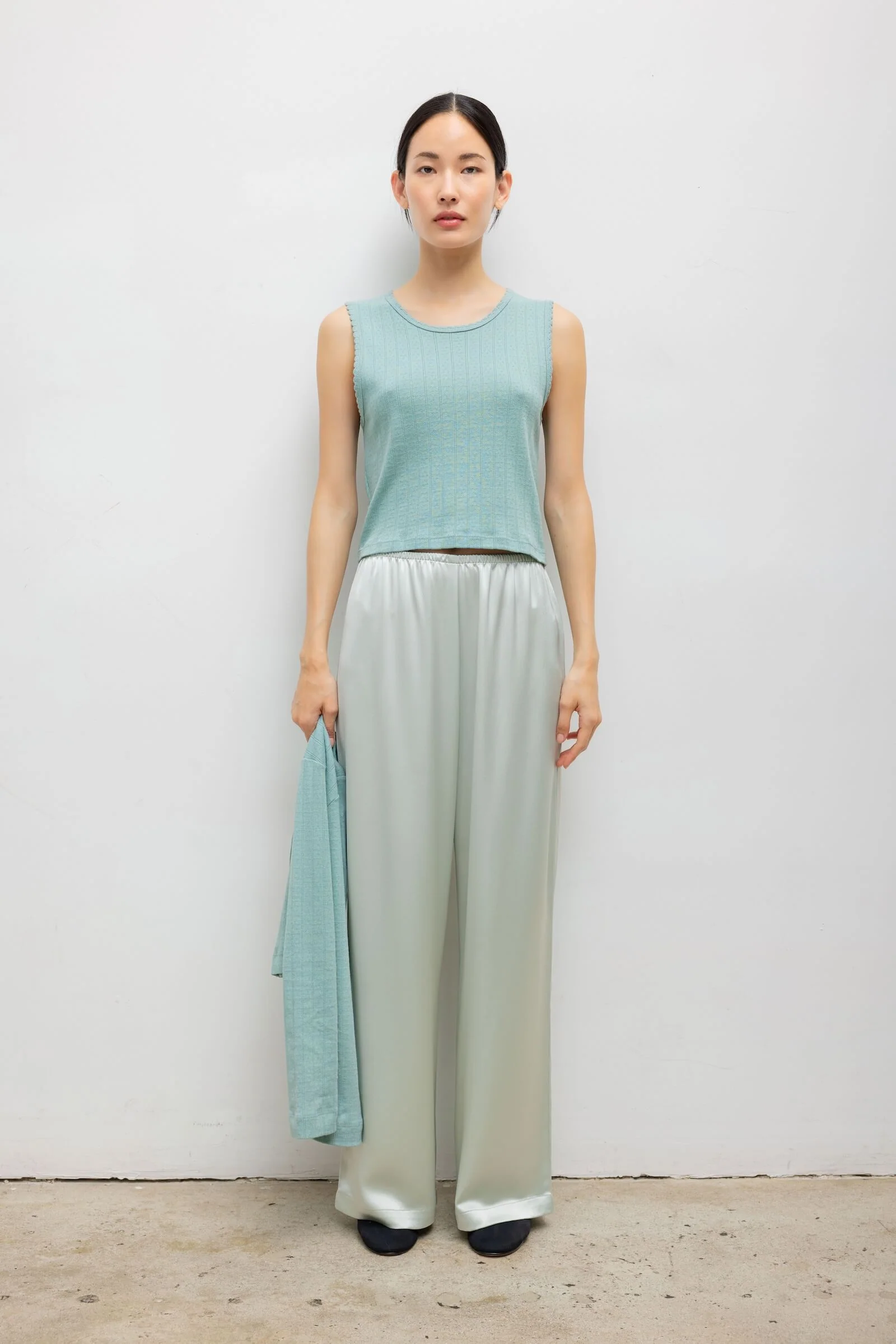 Leset - Pointelle Sleeveless Crew - Image 3