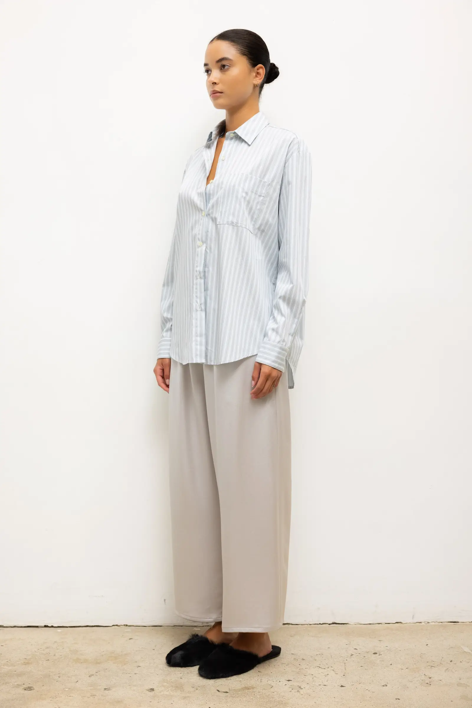 Leset - Pre - Order: Yoshi Stripe Classic Oversized Button Down - Image 6