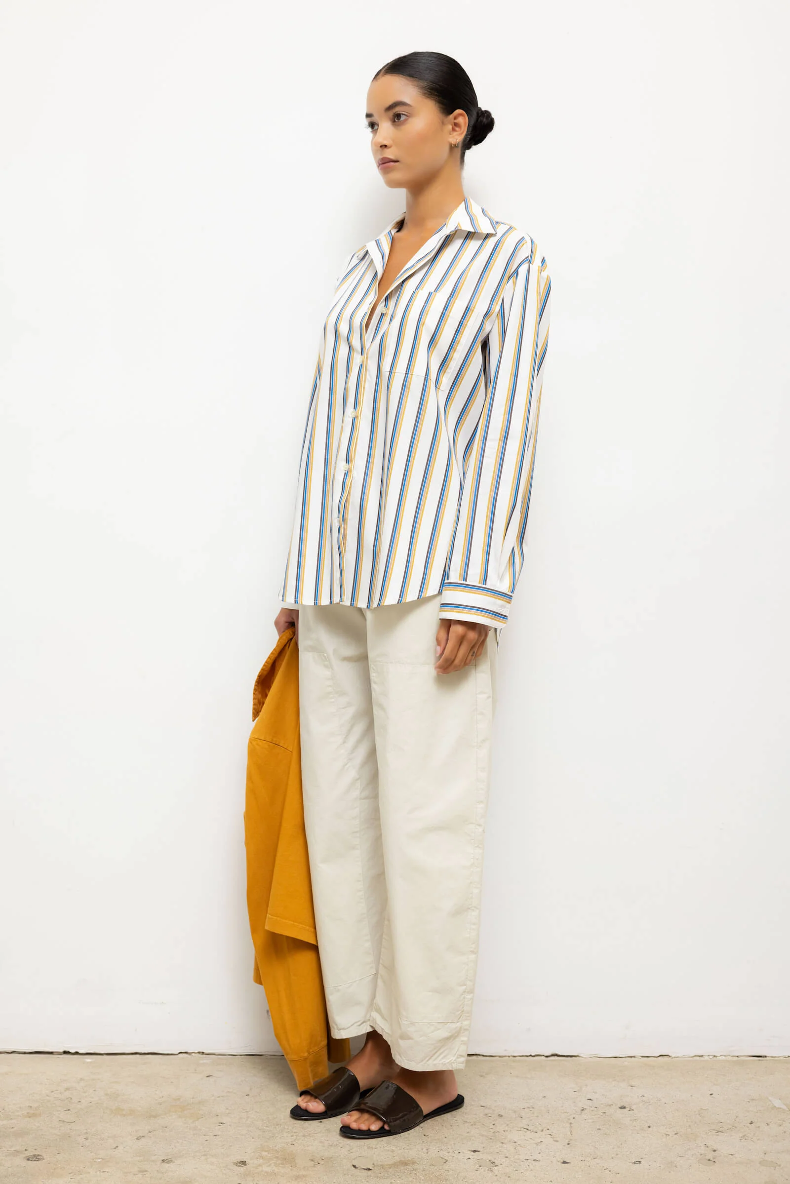 Leset - Pre - Order: Yoshi Stripe Classic Oversized Button Down - Image 5