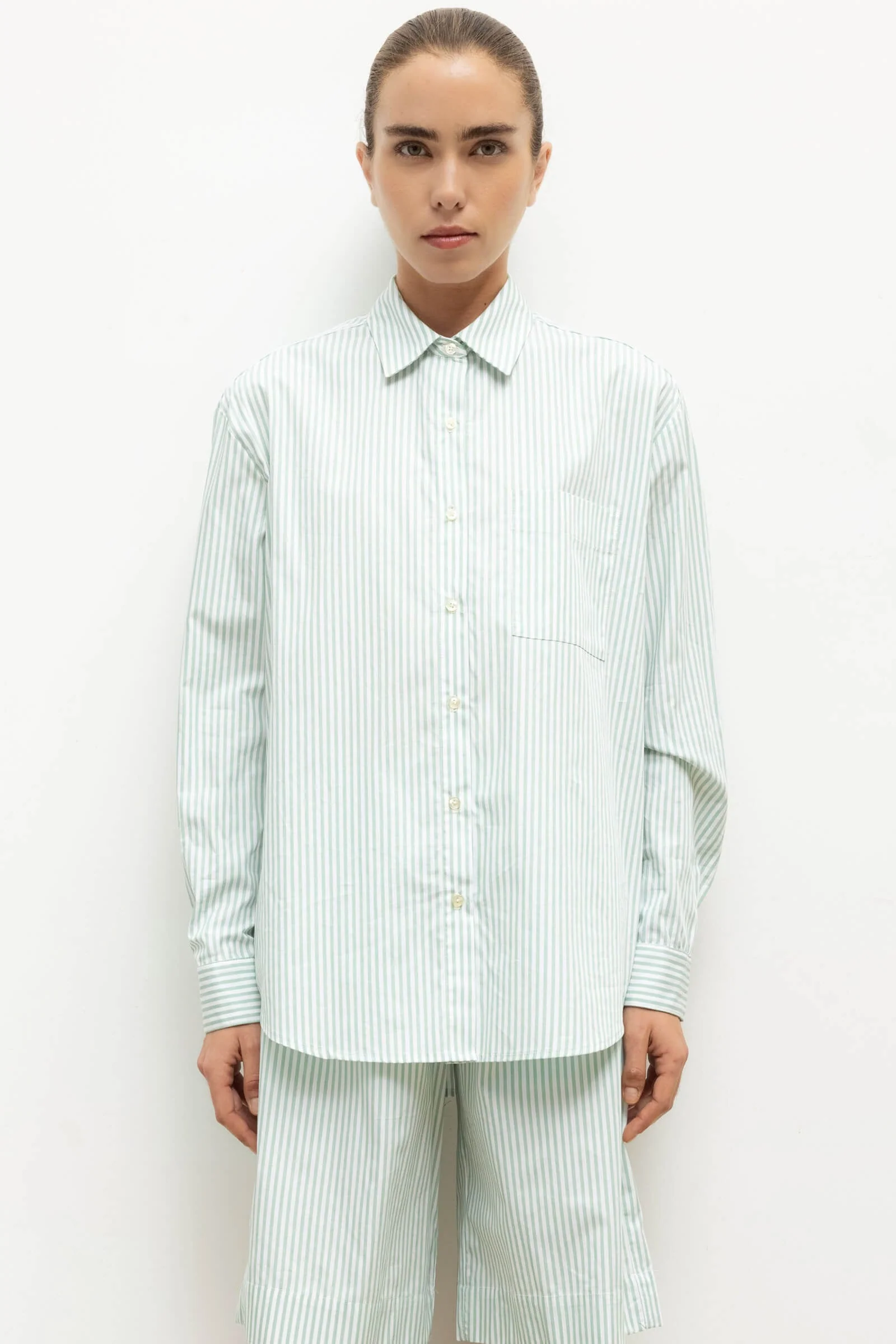 Leset - Yoshi Stripe Classic Oversized Button Down