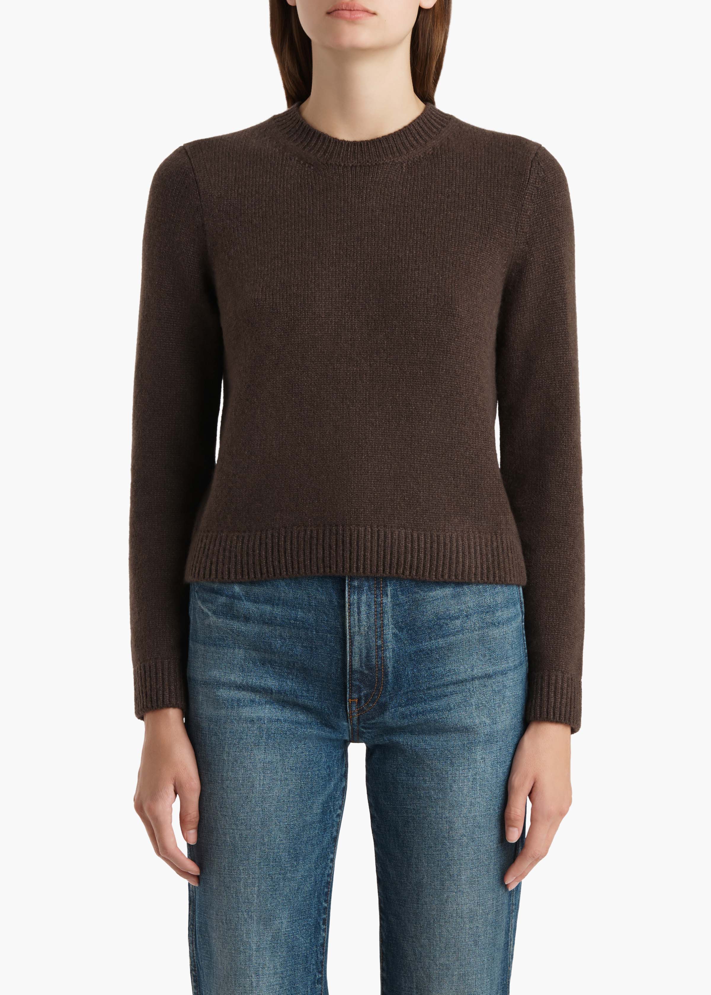 Khaite - Leta Sweater in Coffee - Image 3