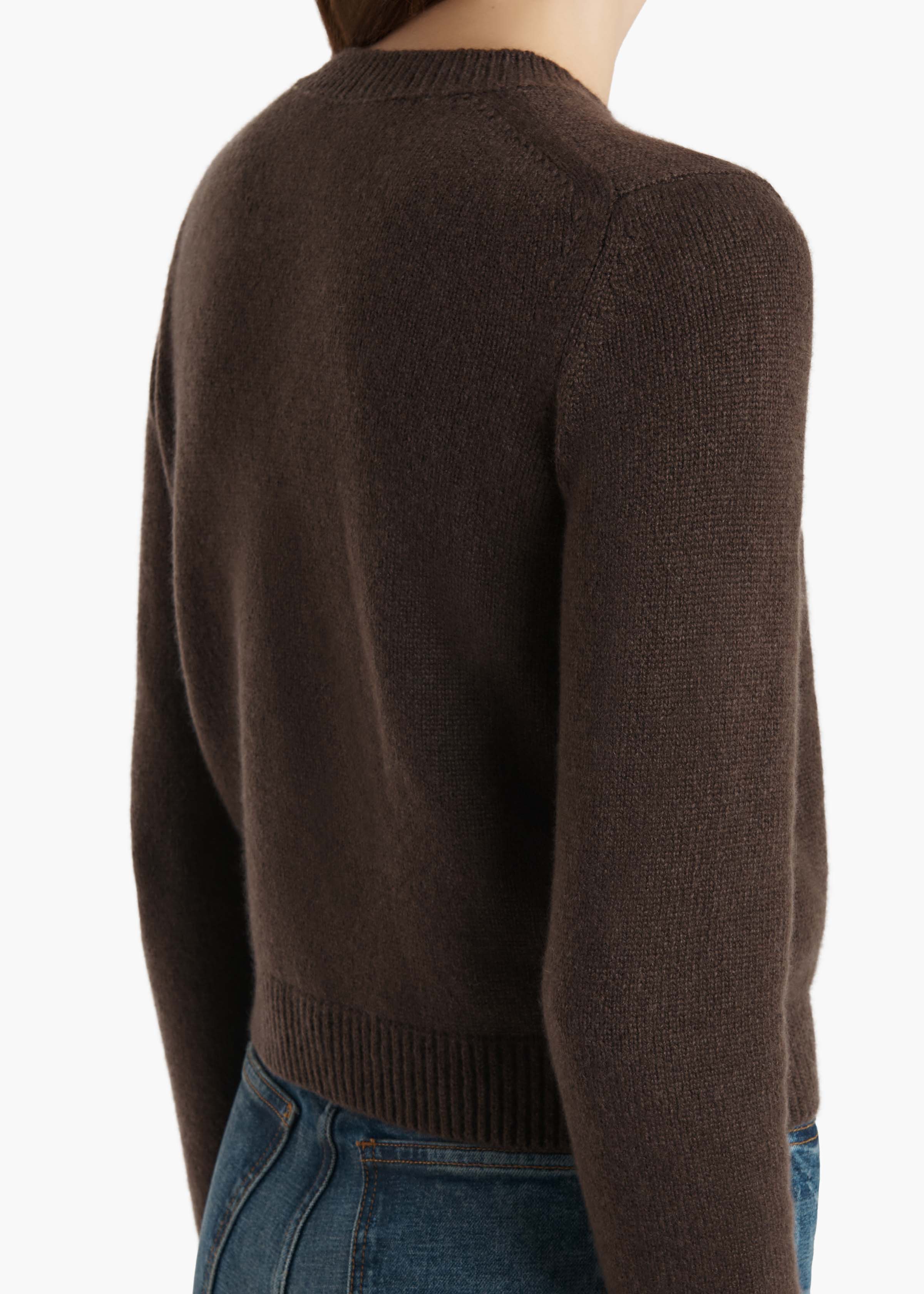 Khaite - Leta Sweater in Coffee - Image 6