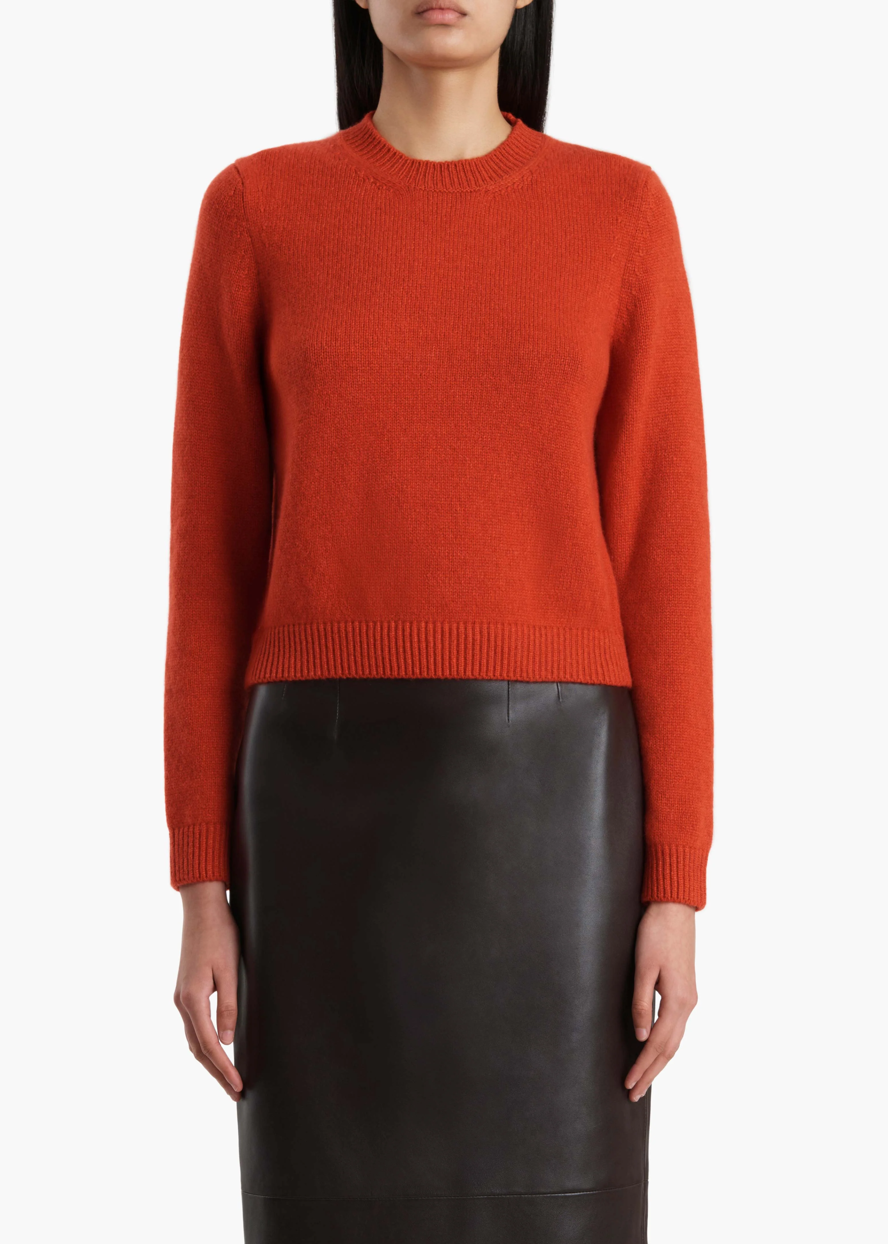 Khaite - Leta Sweater in Persimmon - Image 10