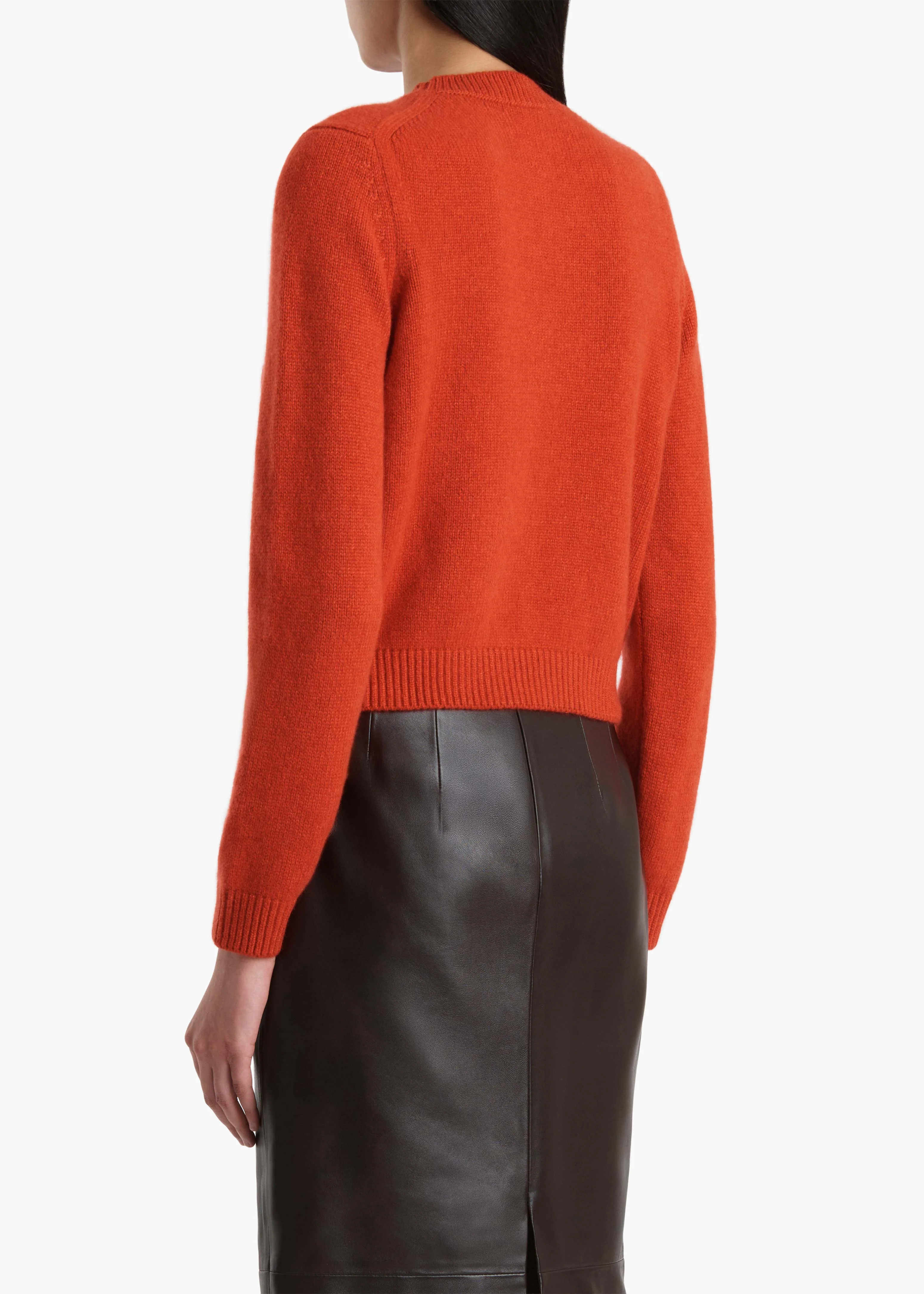 Khaite - Leta Sweater in Persimmon - Image 4