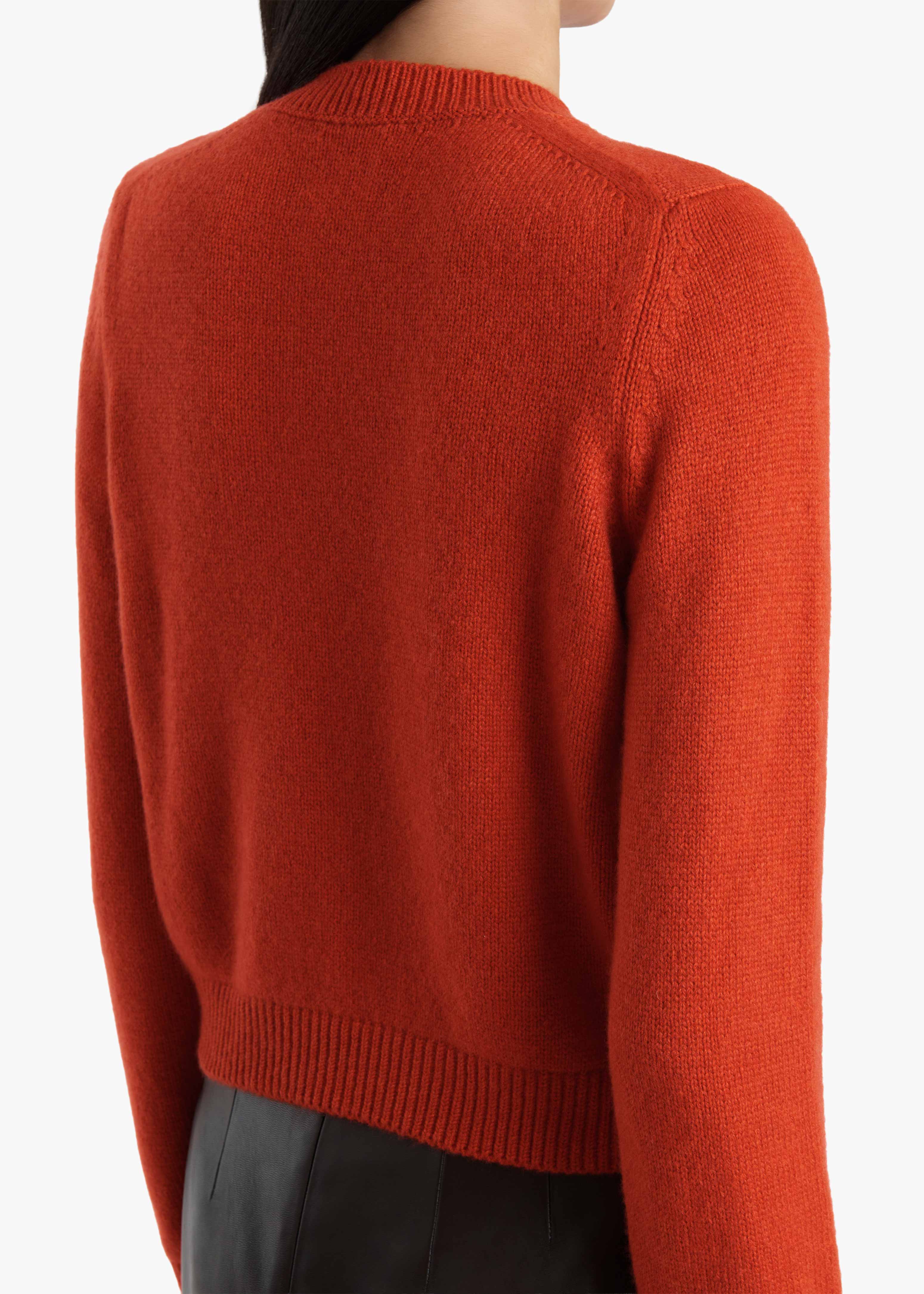 Khaite - Leta Sweater in Persimmon - Image 6