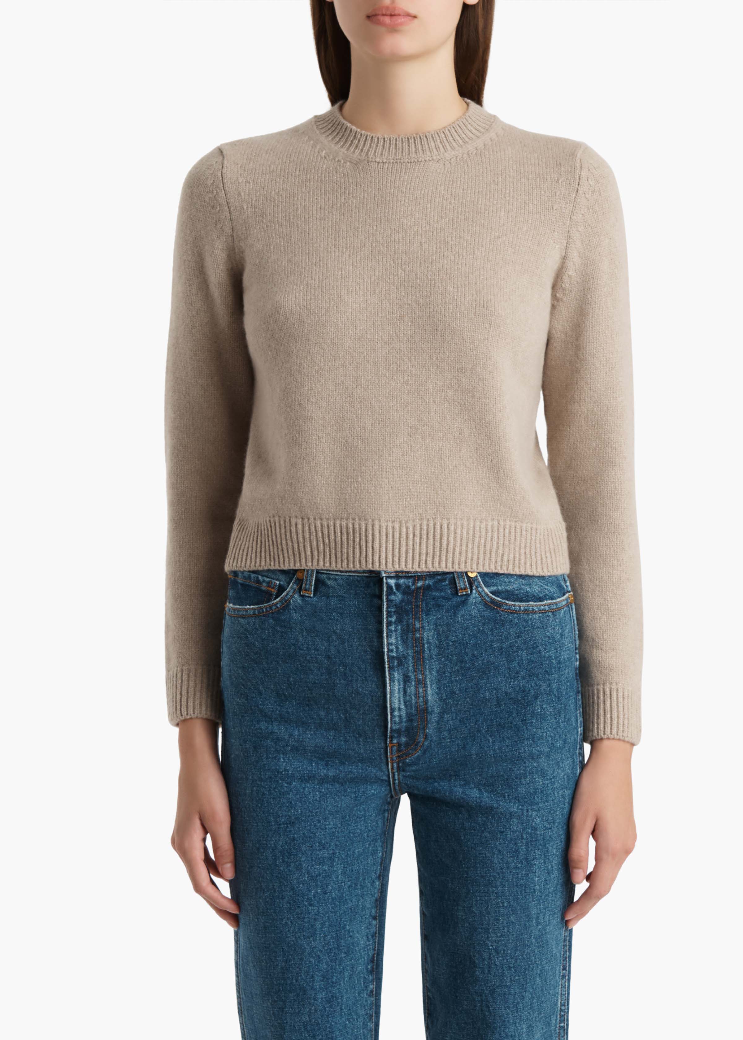 Khaite - Leta Sweater in Putty - Image 3