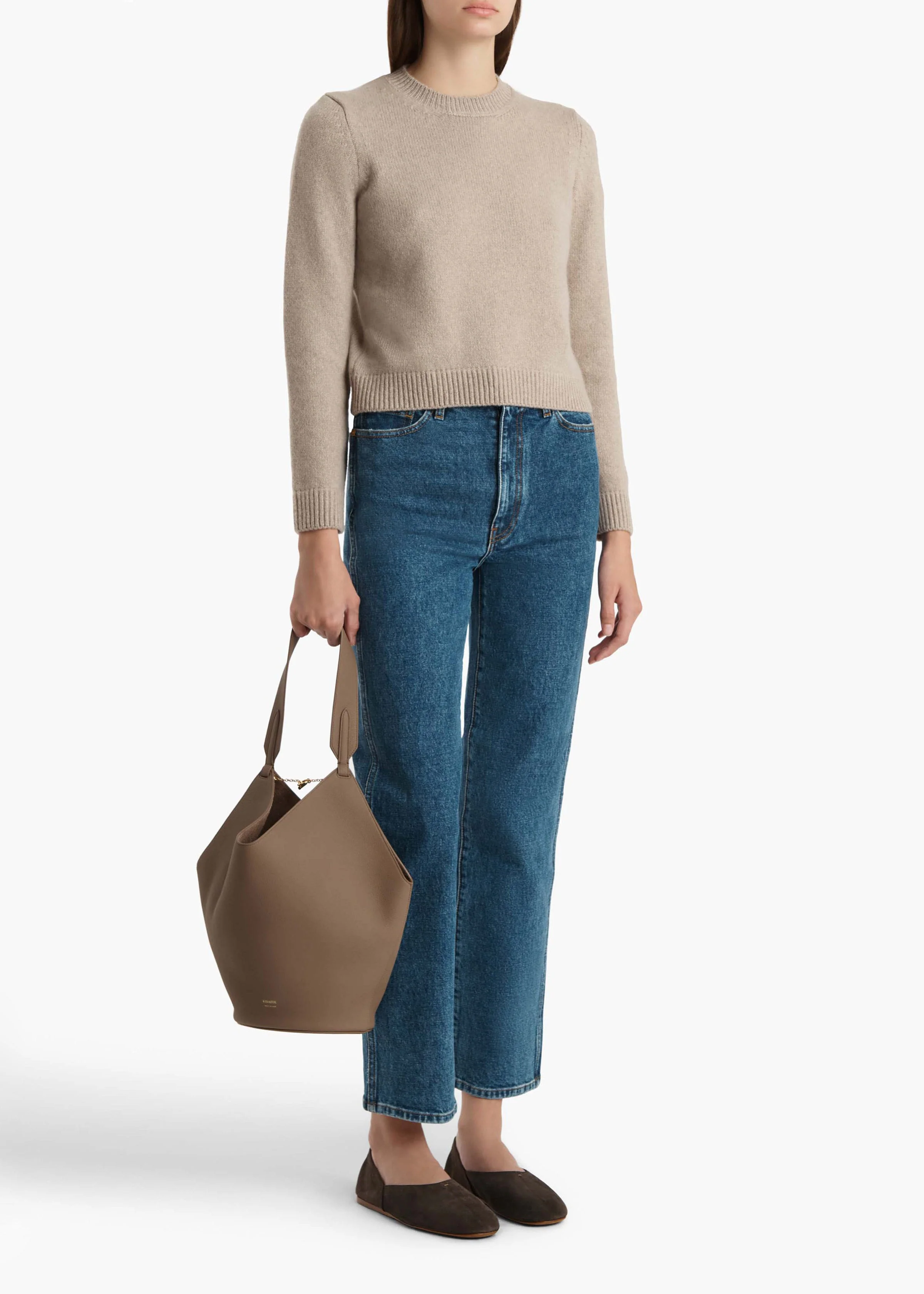 Khaite - Leta Sweater in Putty - Image 9