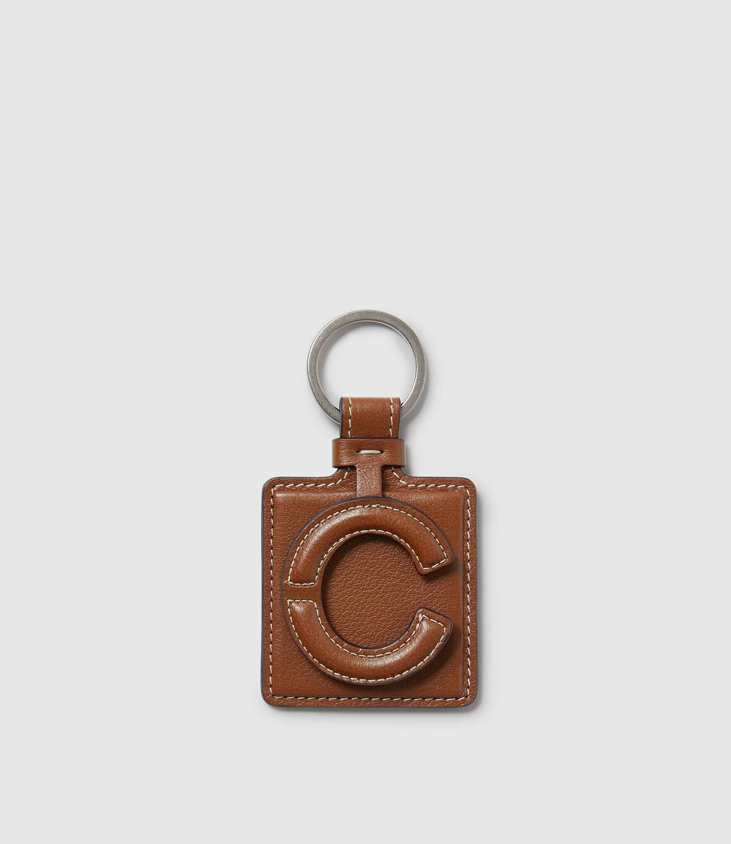 Metier - Letter Key Ring Buffalo Cognac - Image 4