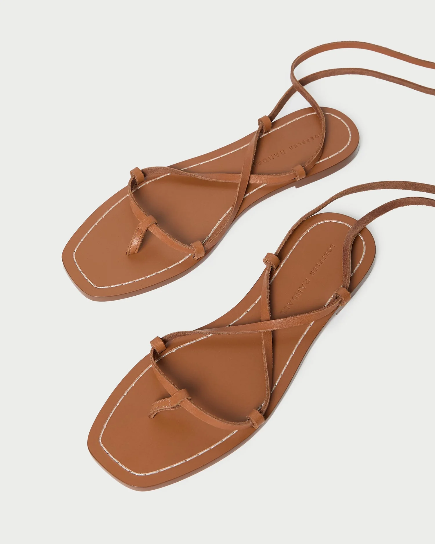 Loeffler Randall - Lianna Cognac Lace - Up Sandal - Image 5