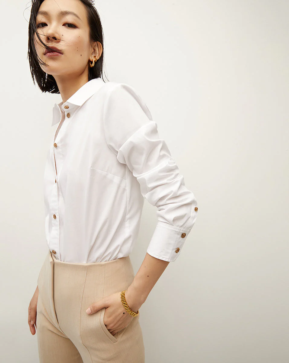 Veronica Beard - Libby Poplin Button - Down Shirt