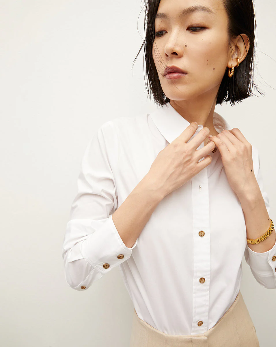 Veronica Beard - Libby Poplin Button - Down Shirt - Image 3