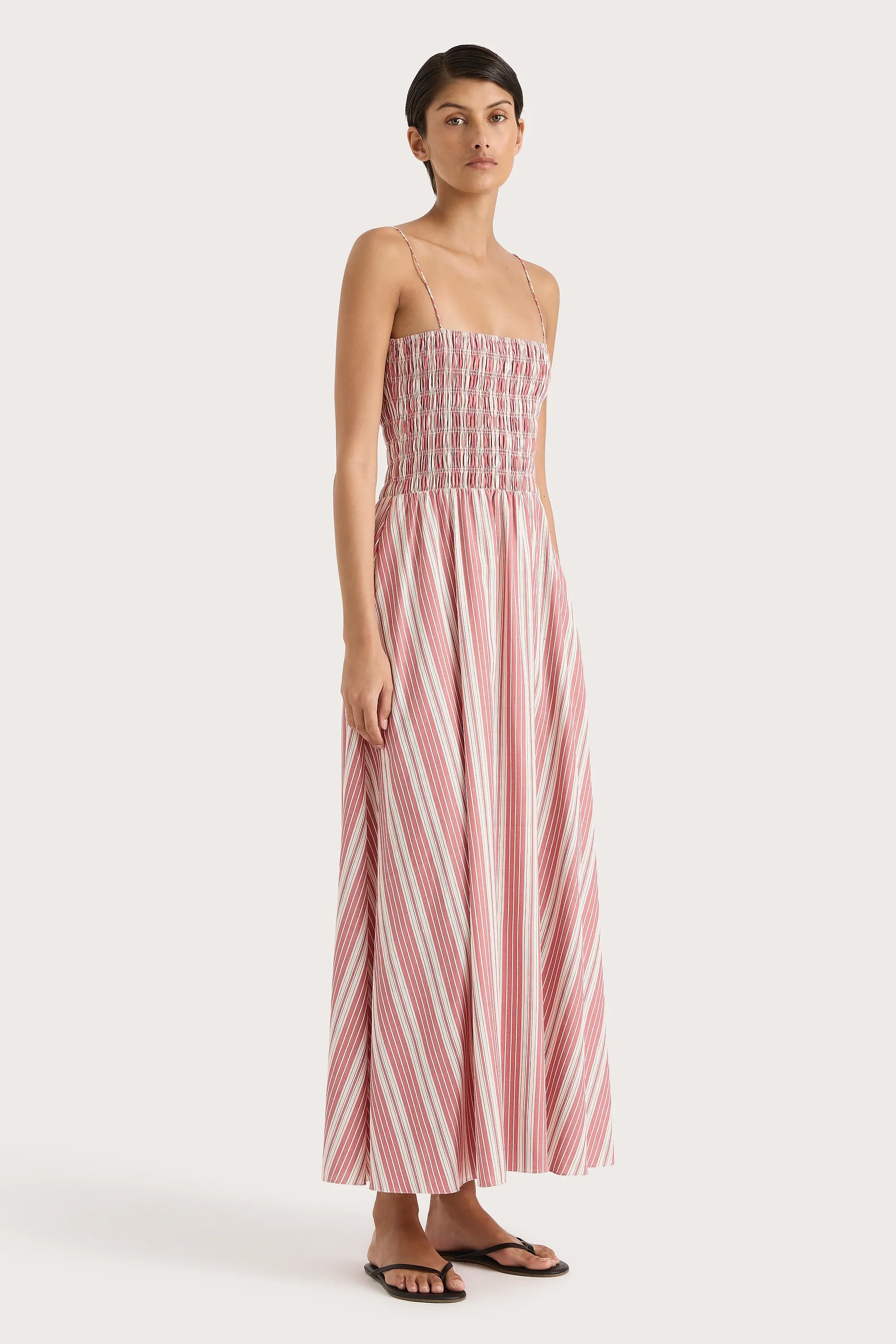 Faithfull - Lida Maxi Dress Cherry Stripe - Final Sale - Image 4