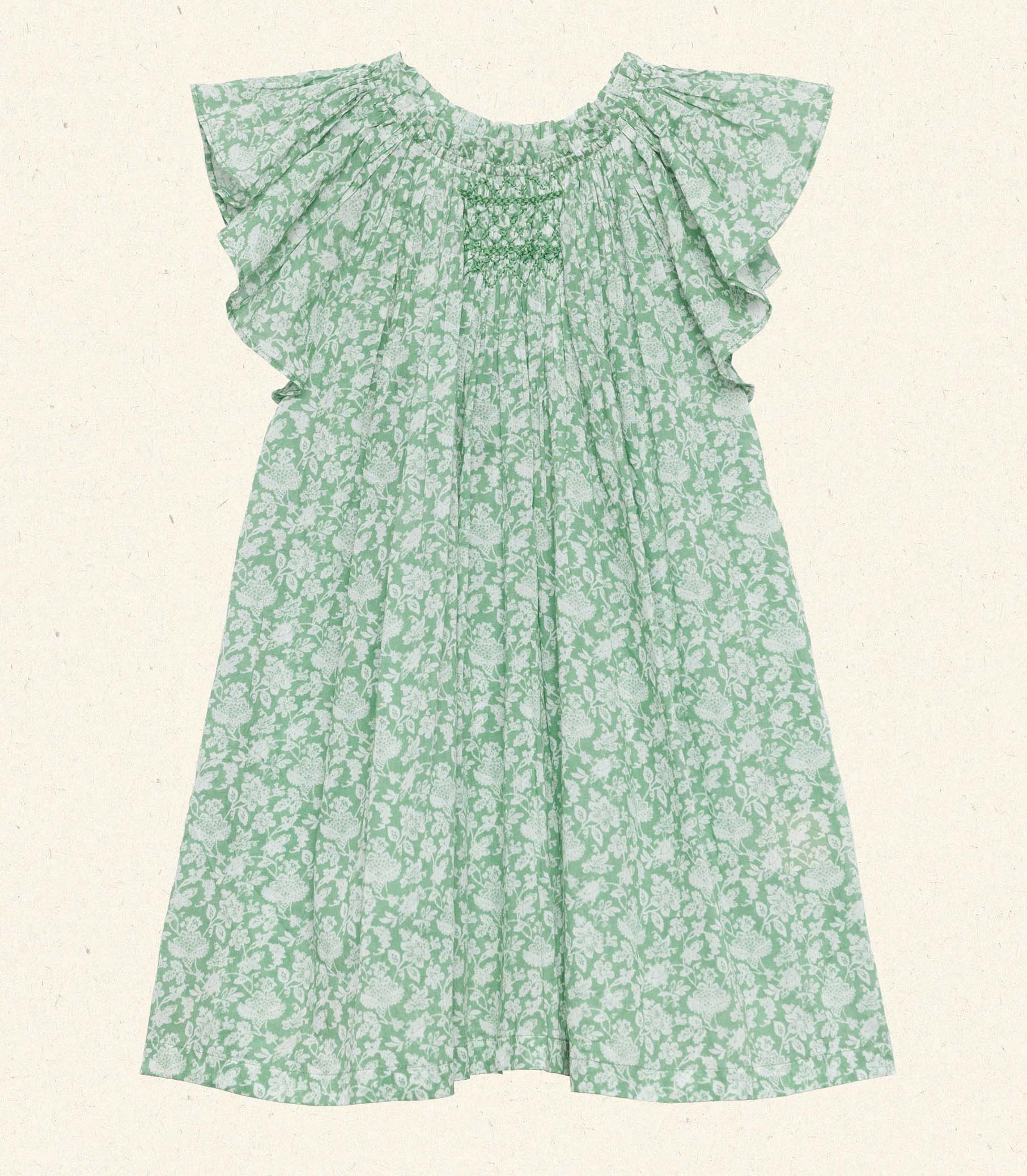 DÔEN - LIESEL DRESS -- PERIDOT TEA FLORAL - Image 10