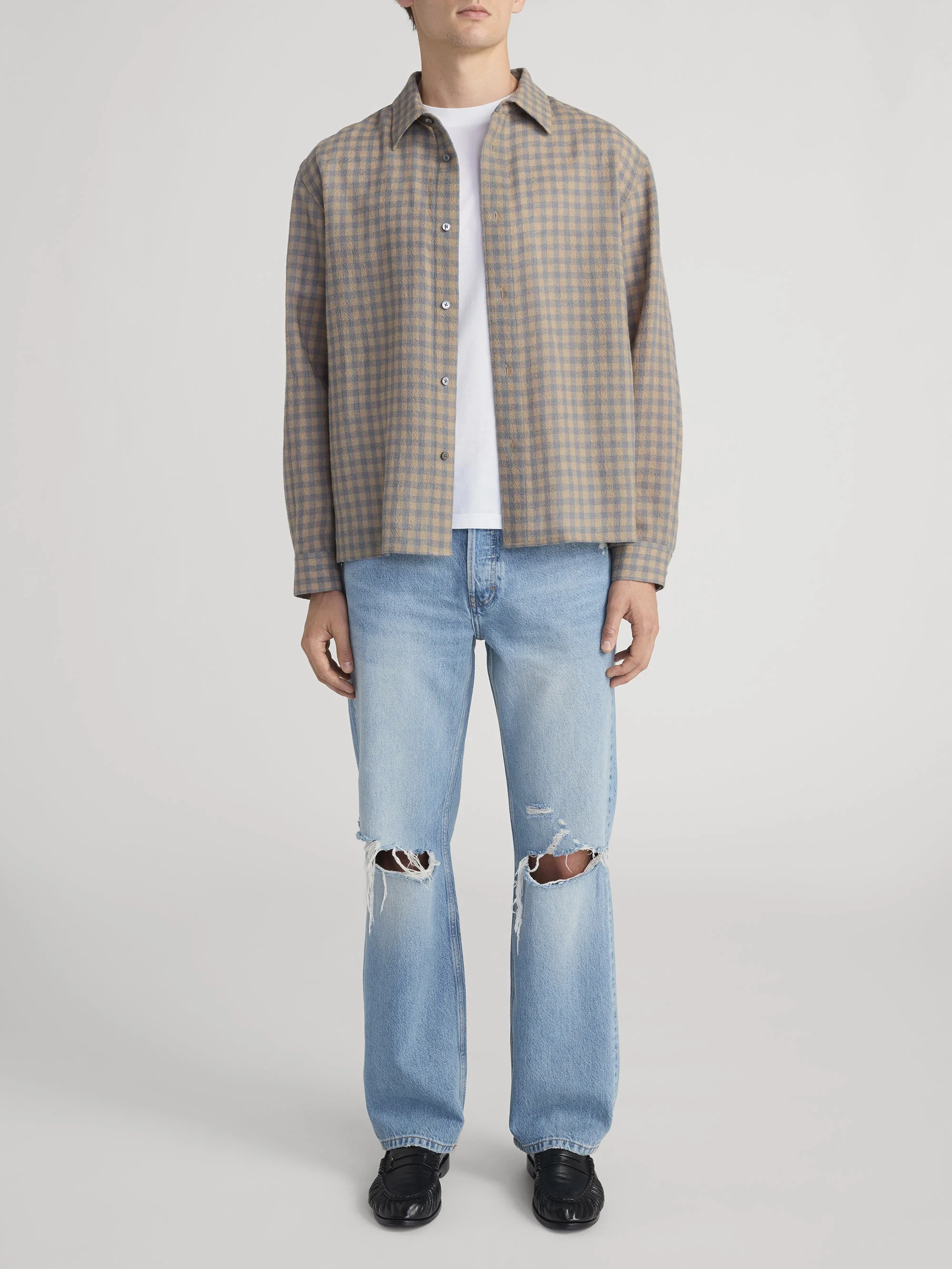 FRAME - Light Wool Plaid Shirt - Image 2