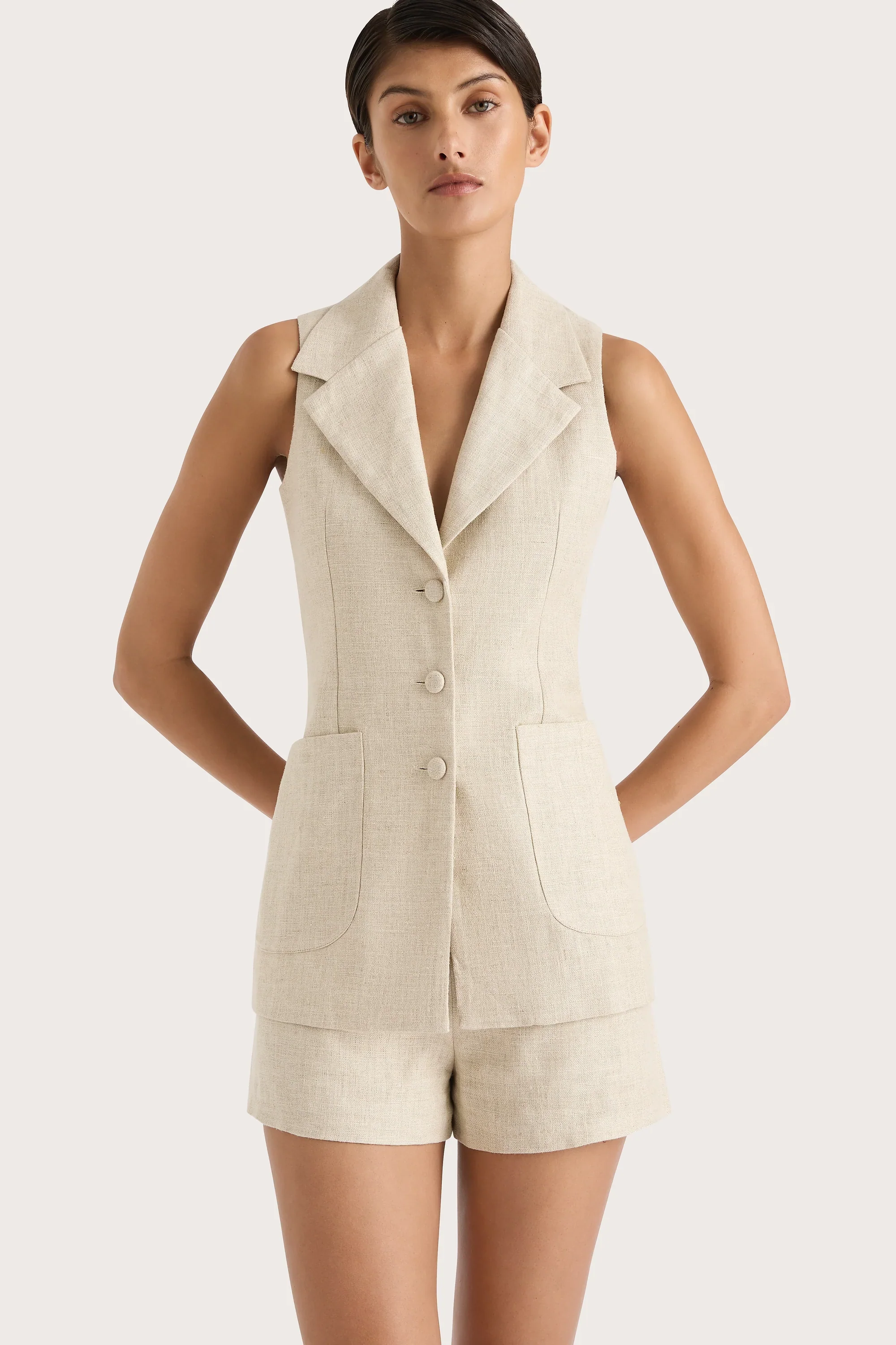 Faithfull - Lila Mini Shorts Natural - Image 5