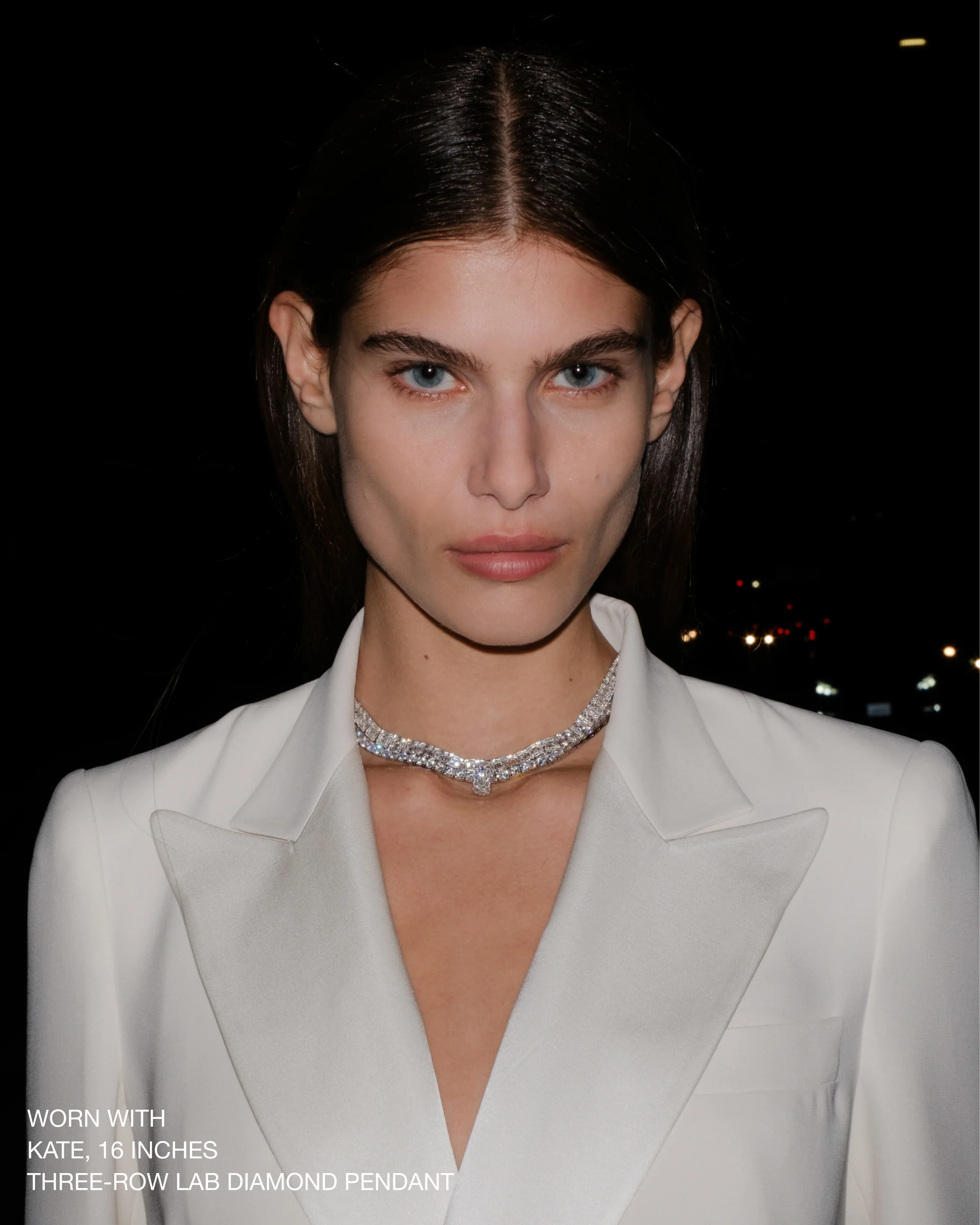 Dorsey - LILIA COLLAR NECKLACE, SILVER - Image 3