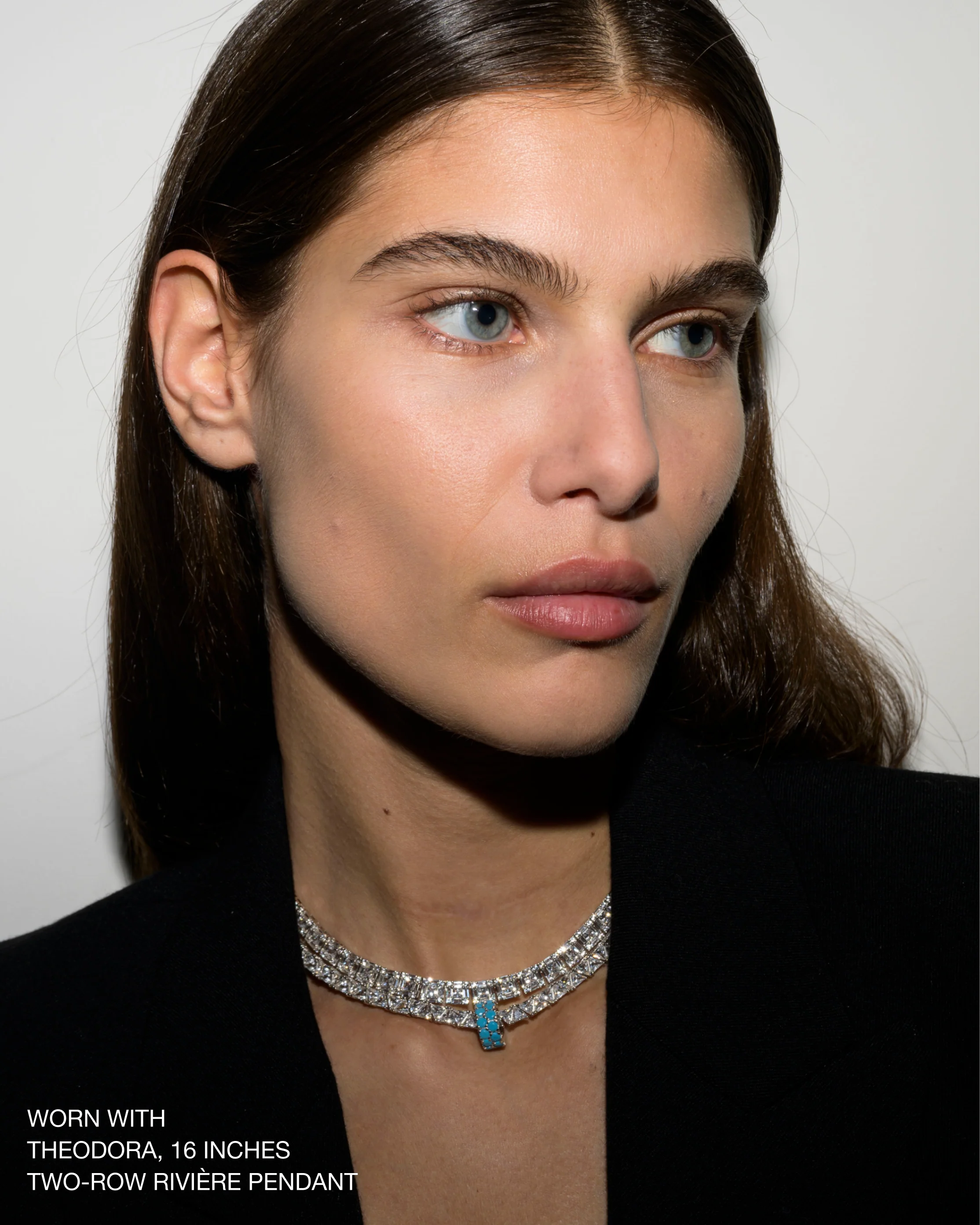 Dorsey - LILIA COLLAR NECKLACE, SILVER - Image 4